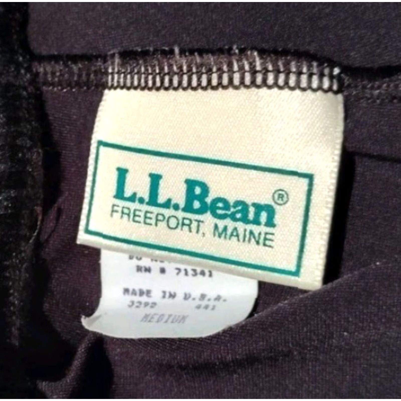 Vintage VINTAGE L.L. Bean 90s Fleece-Lined Black Stirrup Pants Women's Size M Skinny Active Wear USA Made Size 32" / US 10 / IT 46 - 6 Thumbnail