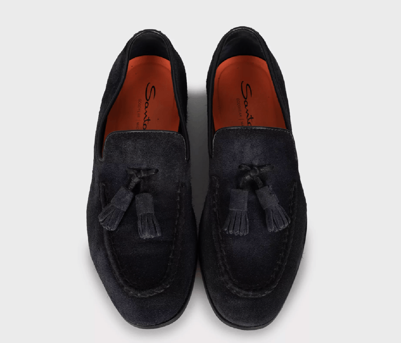 Santoni Santoni Men’s Blue Suede Loafers Size US 7 / EU 40 - 2 Thumbnail