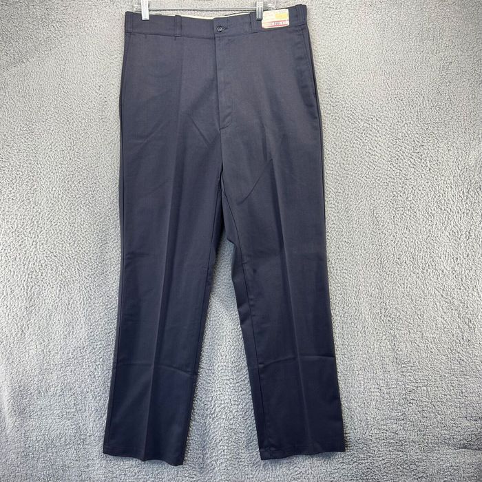 Sears Vintage Sears Work Pants Men's 36x33 Blue Chino Khaki Button Flat ...