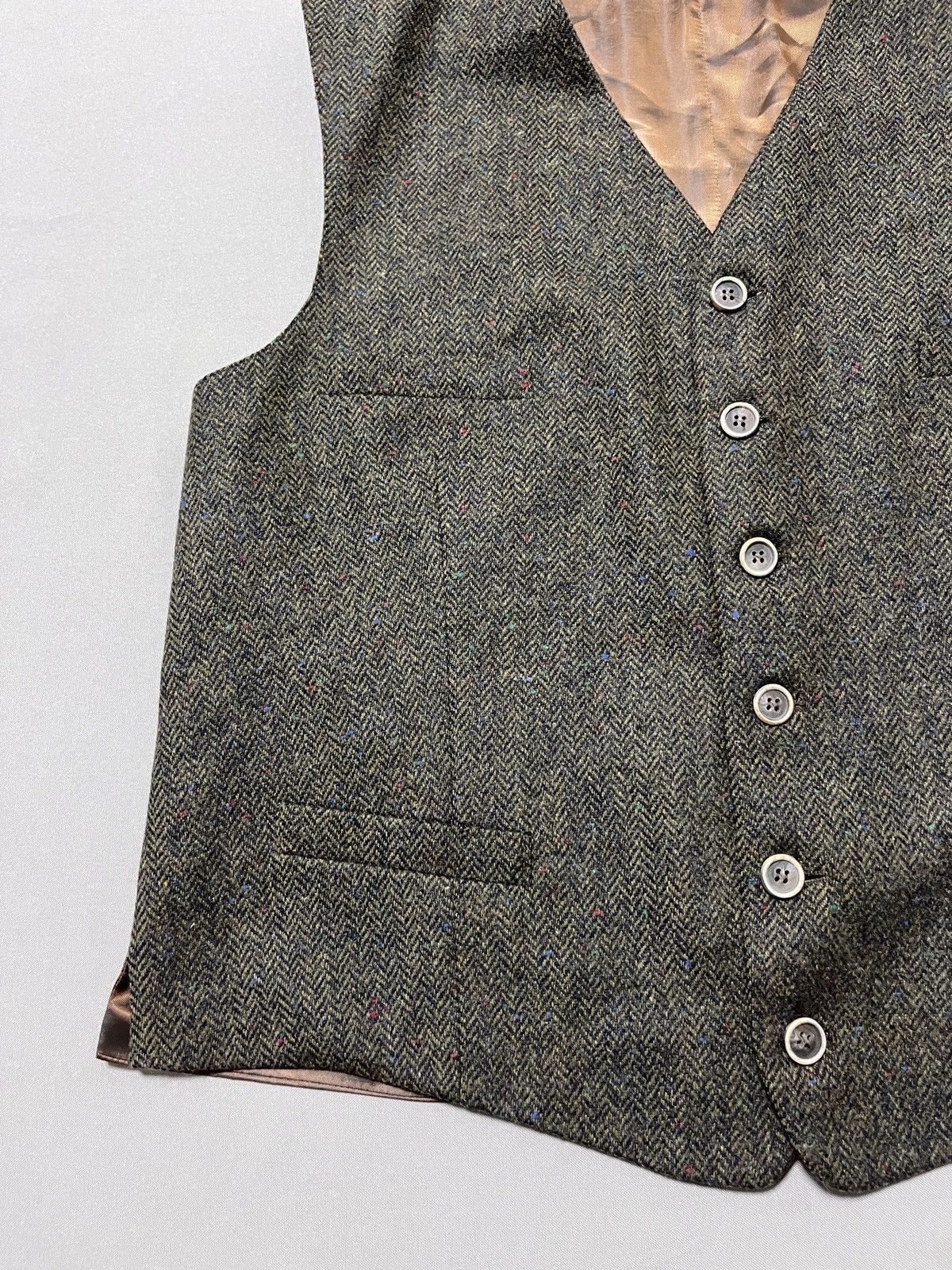 Vintage Heritage Vintage Green Tweed Wool Formal Suit Vest Size 52L - 2 Thumbnail