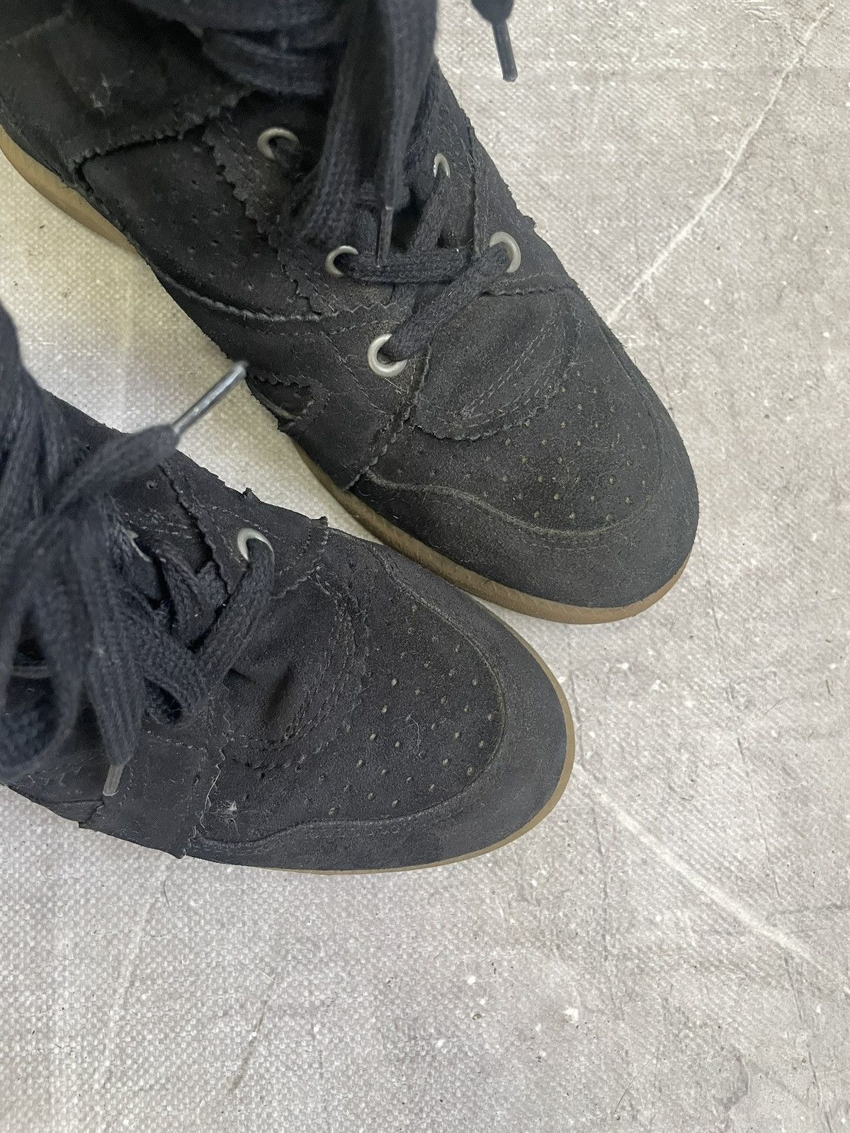 Japanese Brand Isabel marant style wedge heel boots black suede retro y2k Size US 7 / EU 40 - 8 Thumbnail