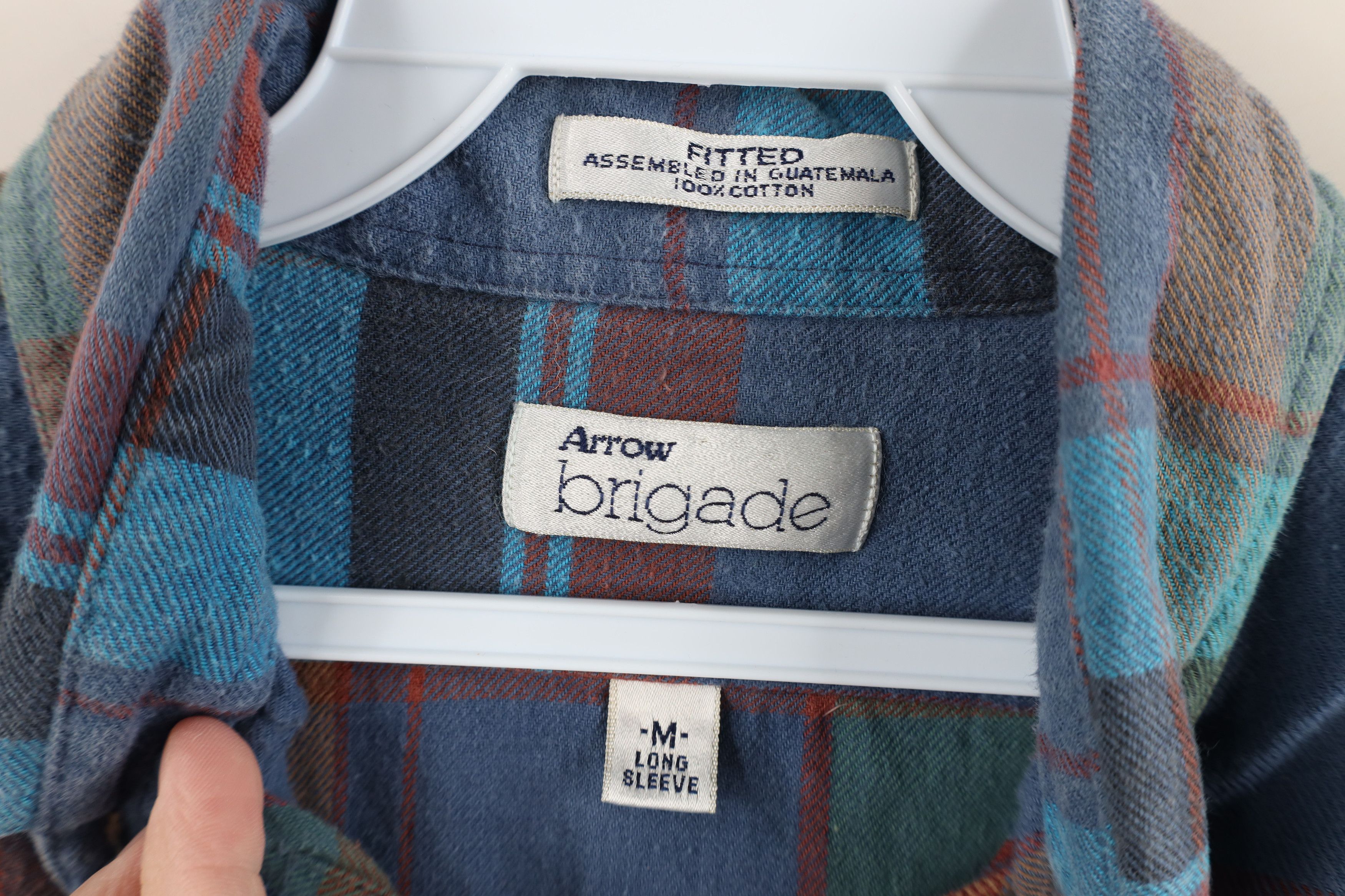 Vintage Vintage 90s Streetwear Rainbow Flannel Button Down Shirt Size US M / EU 48-50 / 2 - 7 Thumbnail