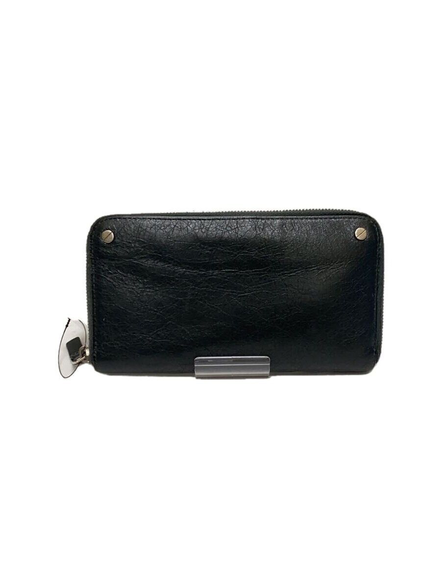 Balenciaga Balenciaga Leather Long Wallet Black Size ONE SIZE - 1 Thumbnail