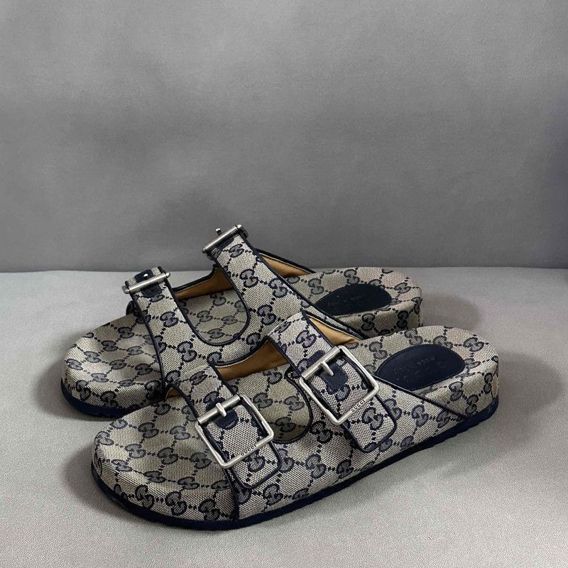 Gucci Gucci Brown Slide Sandals for Men - Size US 10.5 / EU 43-44 - 1 Thumbnail