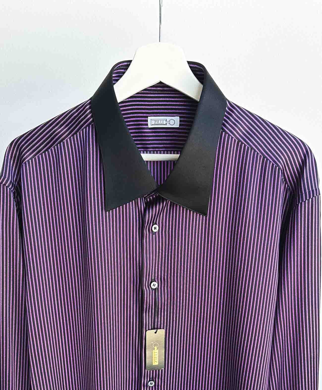 Zilli Men's silk shirt ZILLI Size US XL / EU 56 / 4 - 2 Thumbnail