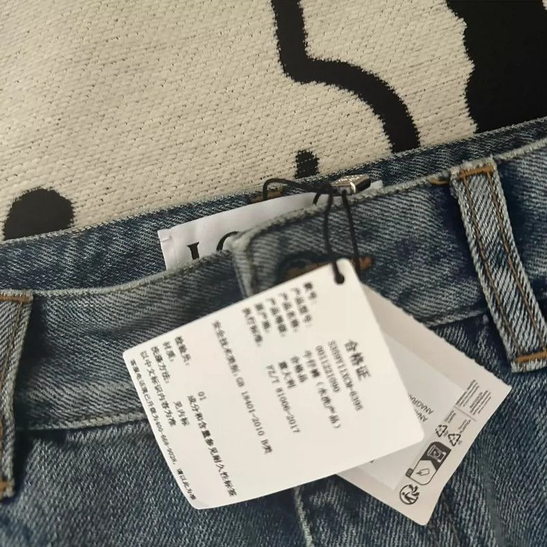 Loewe LOEWE Printed logo machete jeans Size 26" / US 2 / IT 38 - 2 Thumbnail