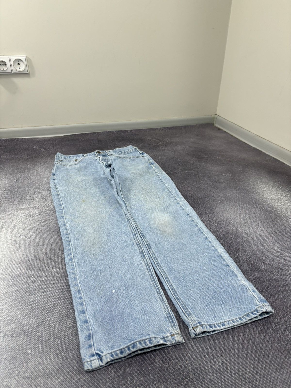 Carhartt Vintage Carhartt Y2K Light Blue Work Hype Heavy Denim Jeans Size US 32 / EU 48 - 10 Thumbnail