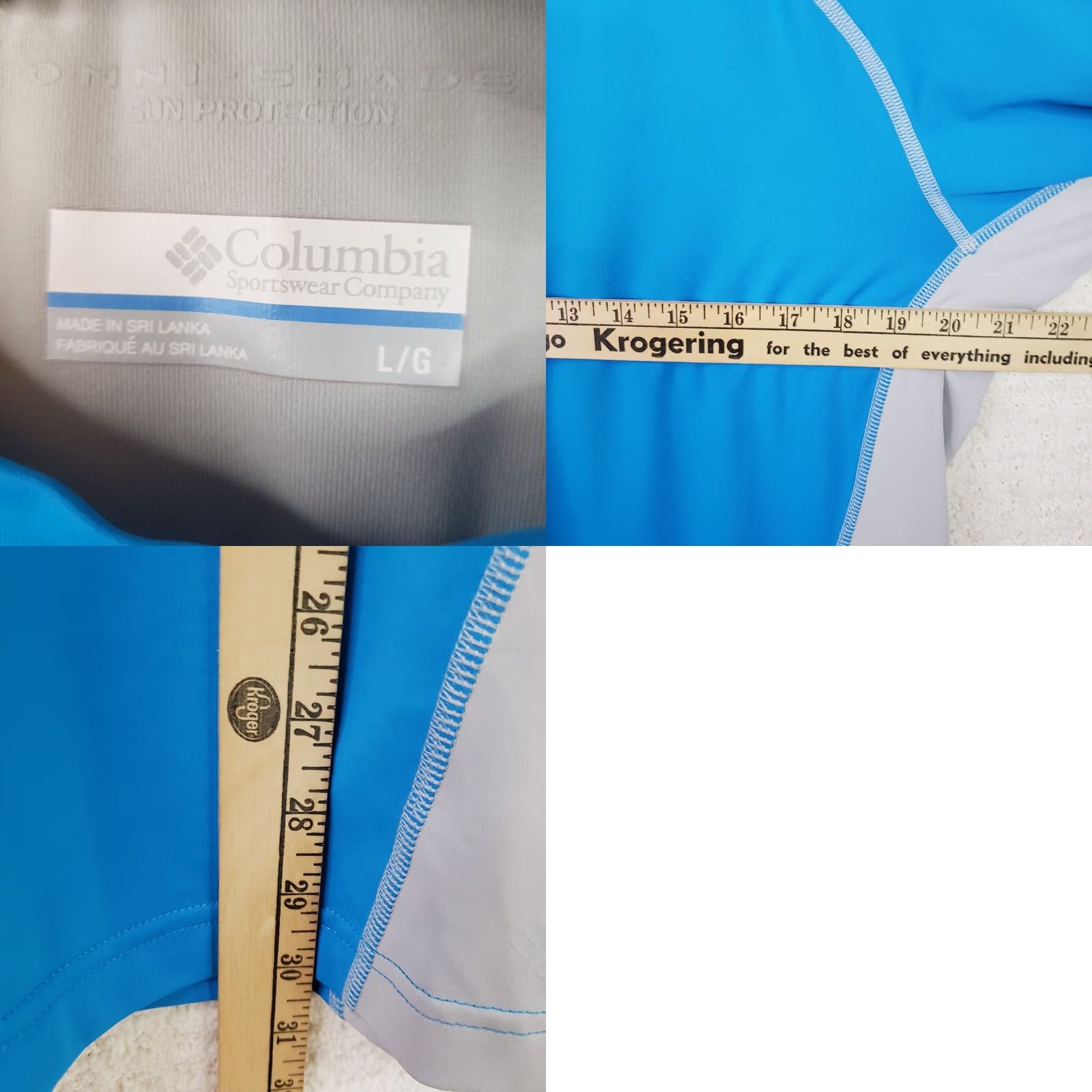 Vintage Columbia PFG Omni Shade Blue Shirt Men L Rash Guard Swim Surfing Fishing Paddle Size US L / EU 52-54 / 3 - 9 Thumbnail