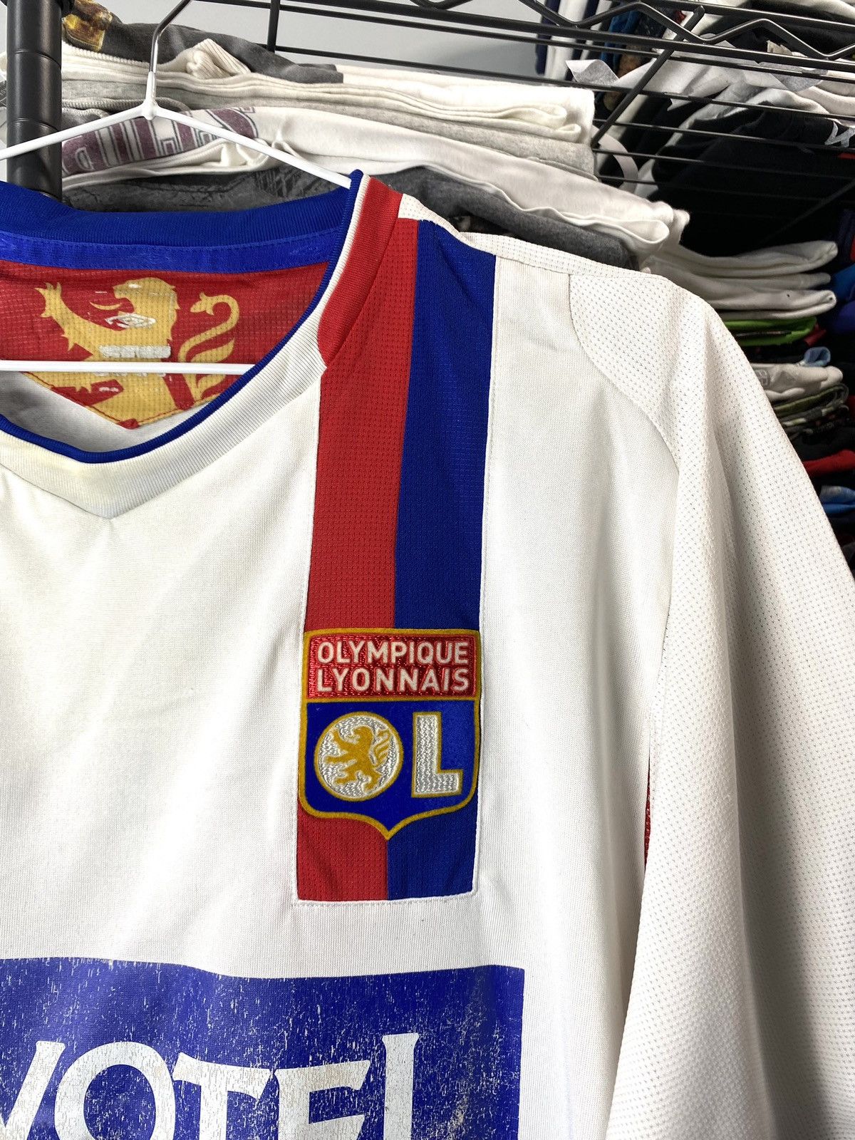 Umbro Vintage 07/08 Olympique Lyonnais Umbro Soccer Jersey Size US L / EU 52-54 / 3 - 5 Thumbnail