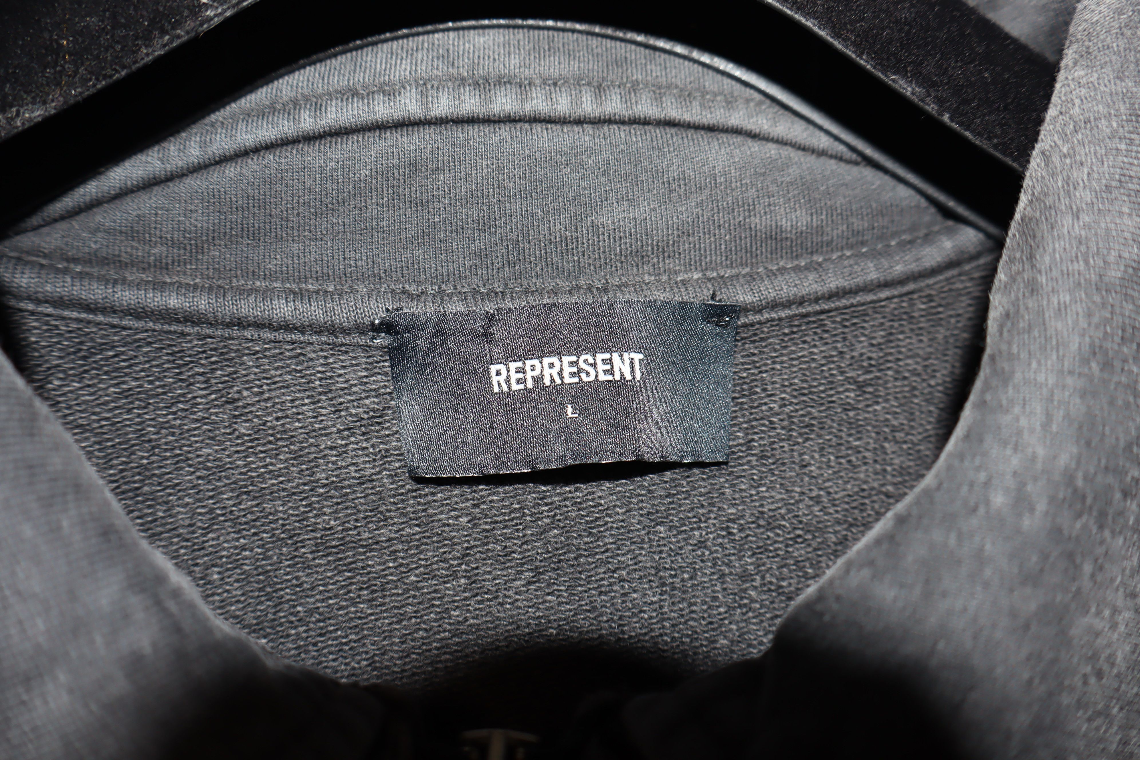 Represent Clo. Blank distressed zip sweatshirt Size US L / EU 52-54 / 3 - 5 Thumbnail