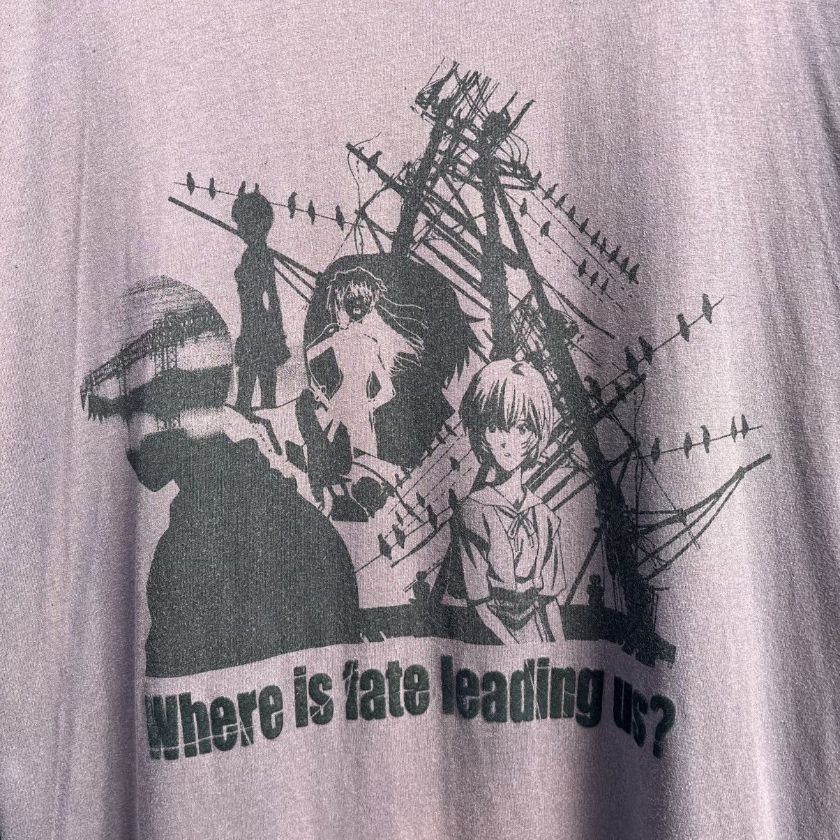 Anime Thrashed Faded Evangelion X Uniqlo Anime Tee Size US XL / EU 56 / 4 - 2 Thumbnail