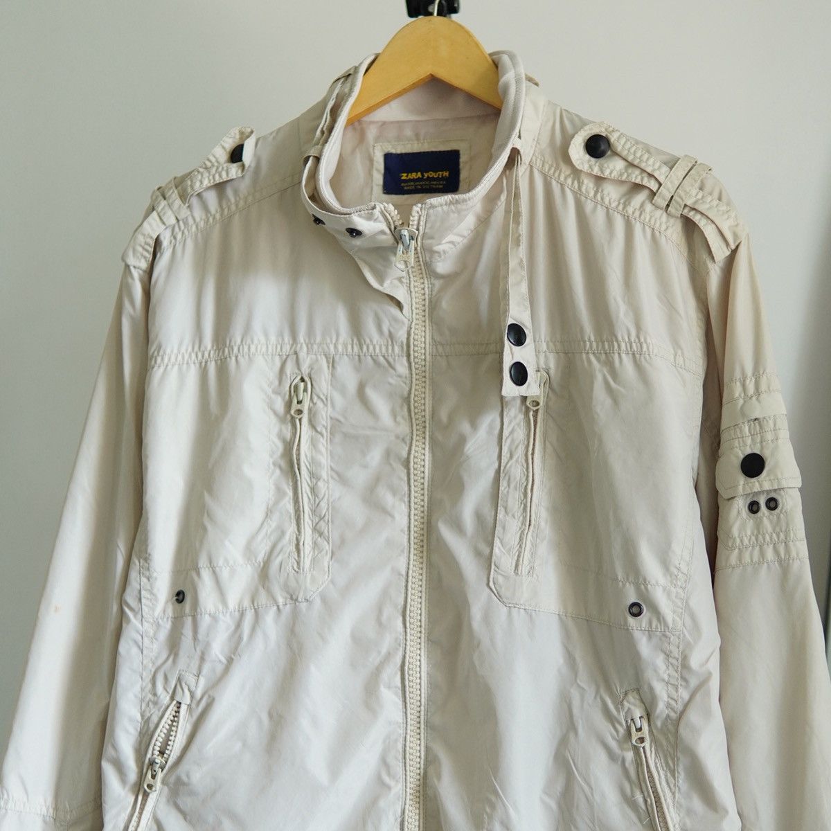 Hysteric Glamour Zara Youth Beige Utility Light Jacket Size US XL / EU 56 / 4 - 2 Thumbnail