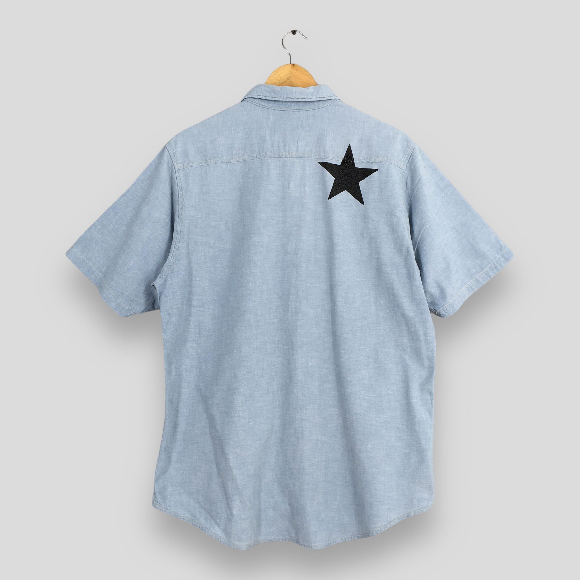 Japanese Brand Vintage 90's Bohemians Japan Blue Chambray Shirt M Size US M / EU 48-50 / 2 - 9 Thumbnail