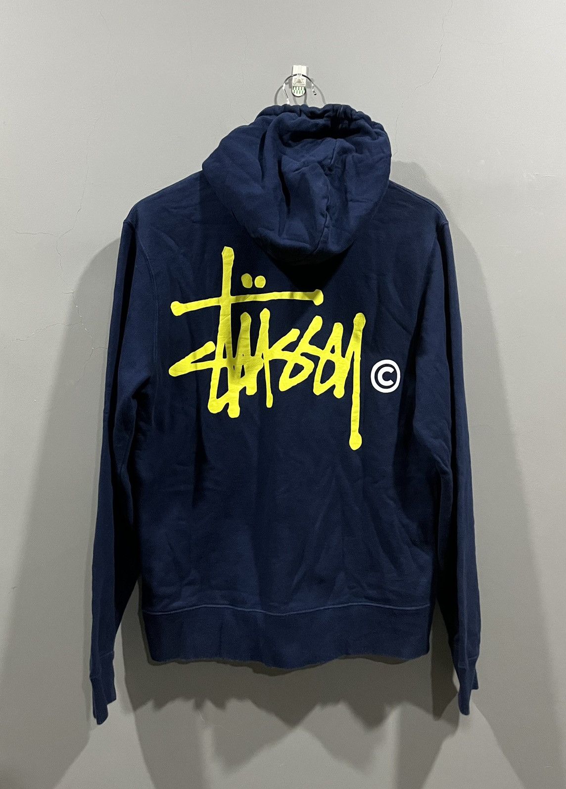 90s Stüssy Tonal Arc Spellout zip up hoodie – HeresWear