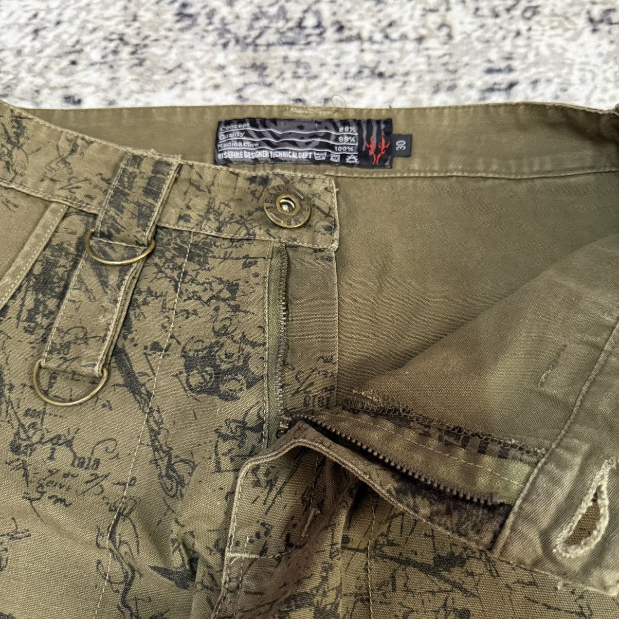 Japanese Brand Risefire Designer Technical Dept Japan Bondage Cargo Pants Size US 30 / EU 46 - 15 Thumbnail