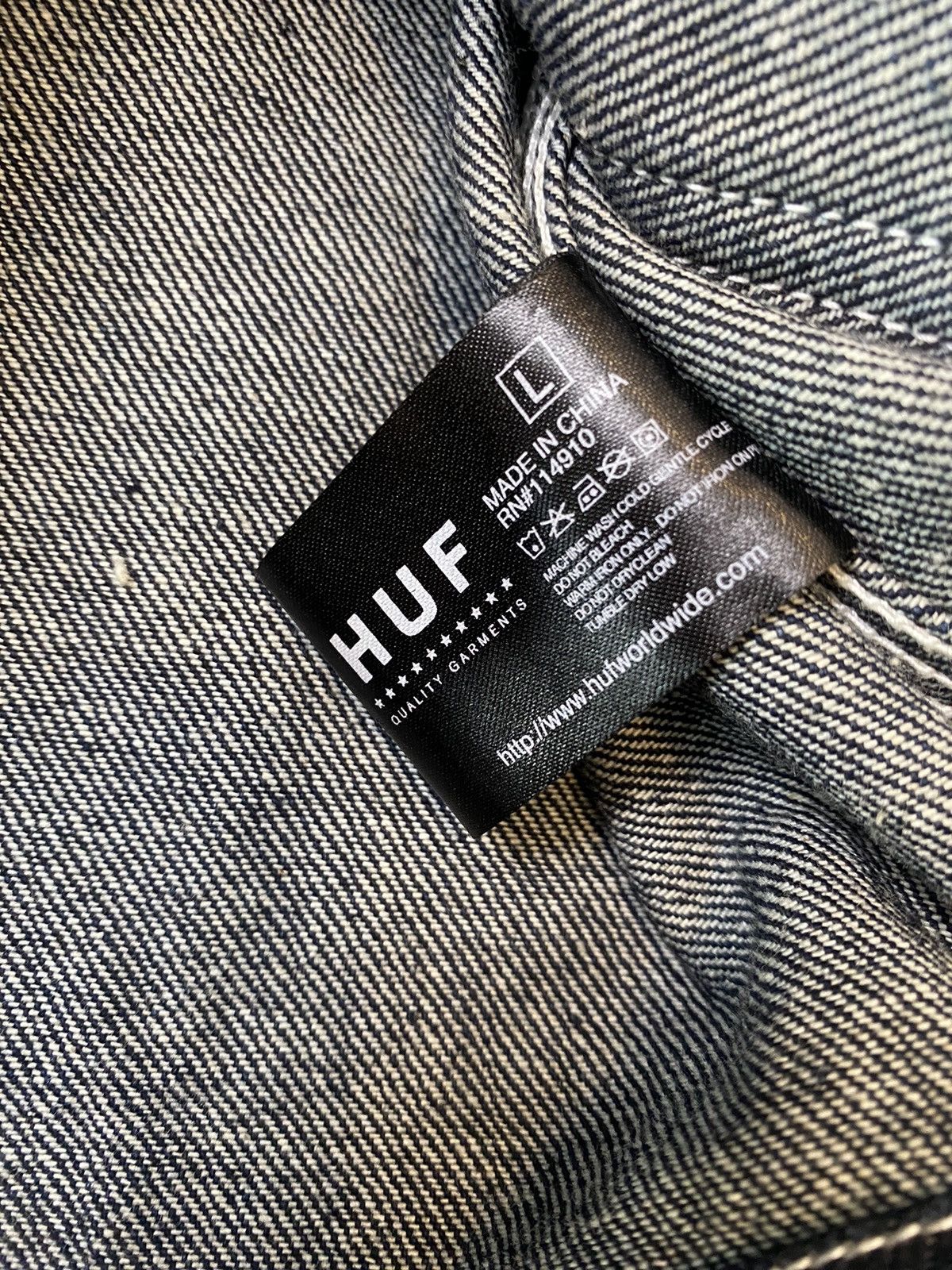 Huf Huf Railway Jacket, size L, blue denim, used Size US L / EU 52-54 / 3 - 7 Thumbnail