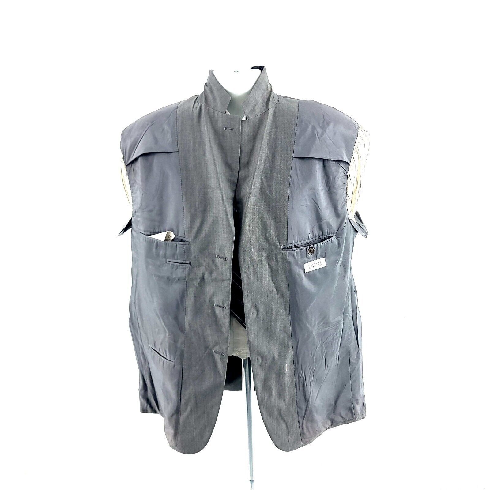 Barneys New York Barneys New York Wool Gray 3 Button Blazer 44R Size 44R - 11 Thumbnail