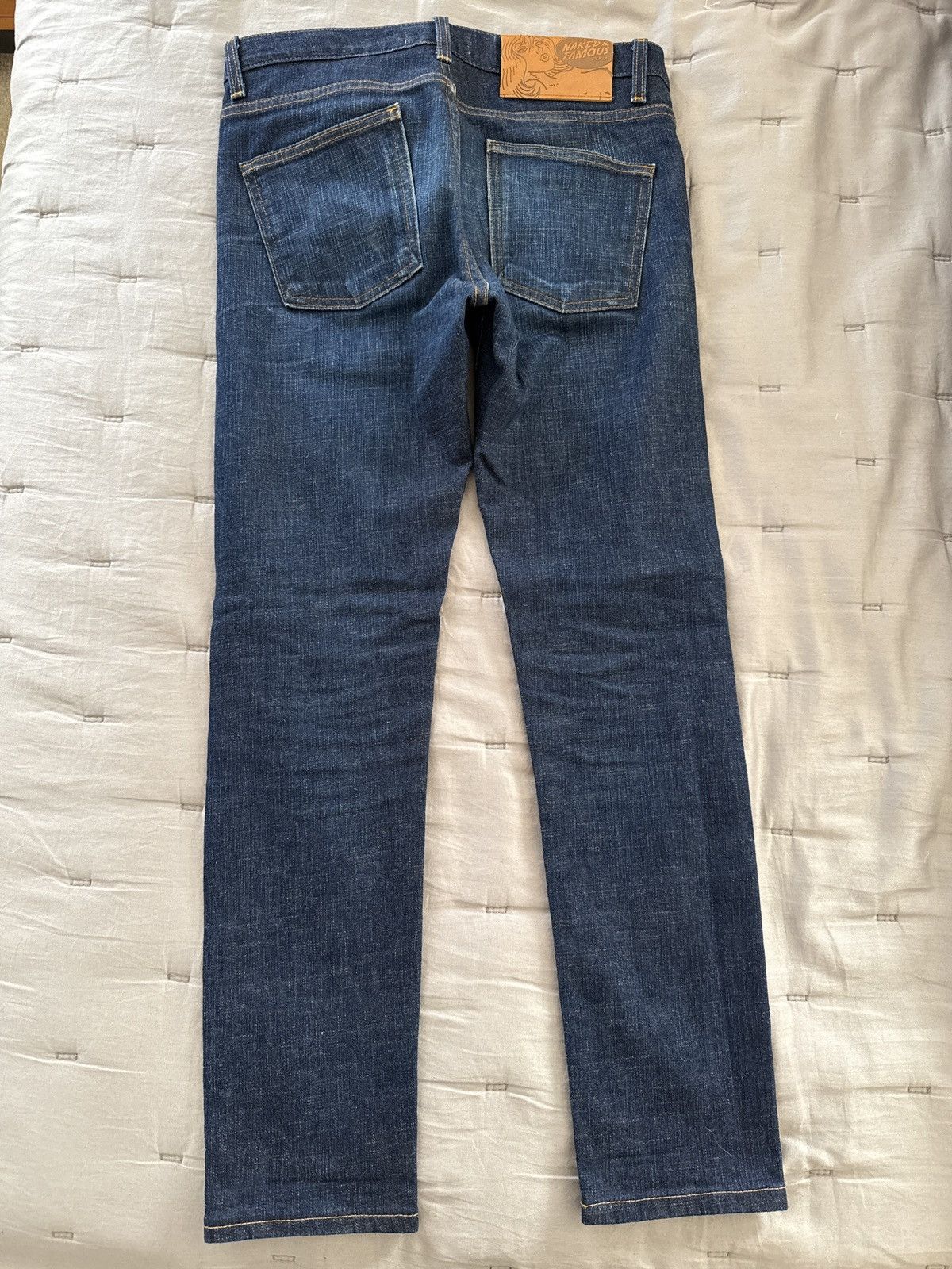 Naked & Famous Naked & Famous Perfect Blue Slub Selvedge Stretch Super Guy Size US 30 / EU 46 - 3 Thumbnail
