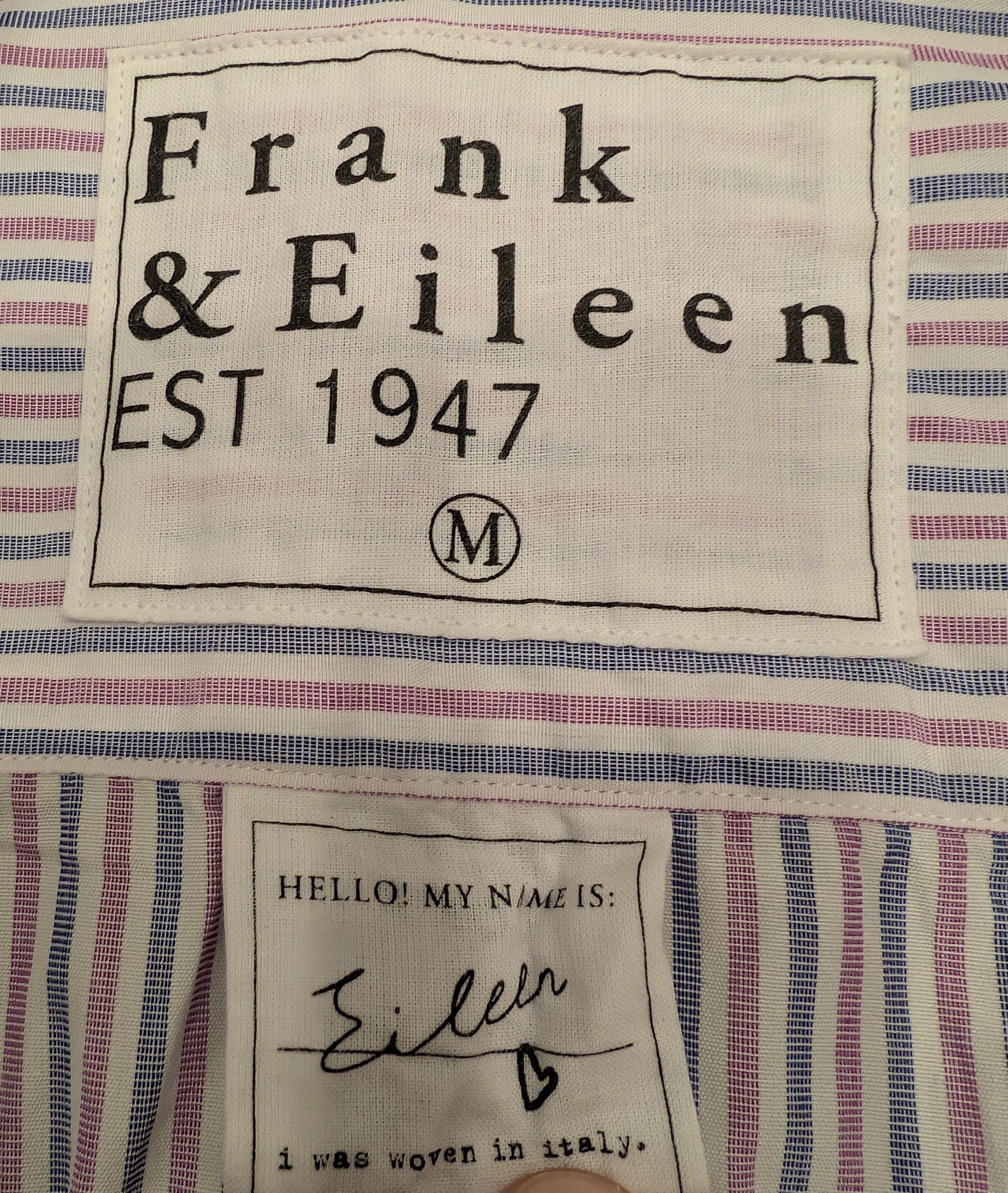 Frank & Eileen Frank & Eileen EILEEN 100% Cotton Pinstripe Button Up Shirt Size M / US 6-8 / IT 42-44 - 3 Thumbnail