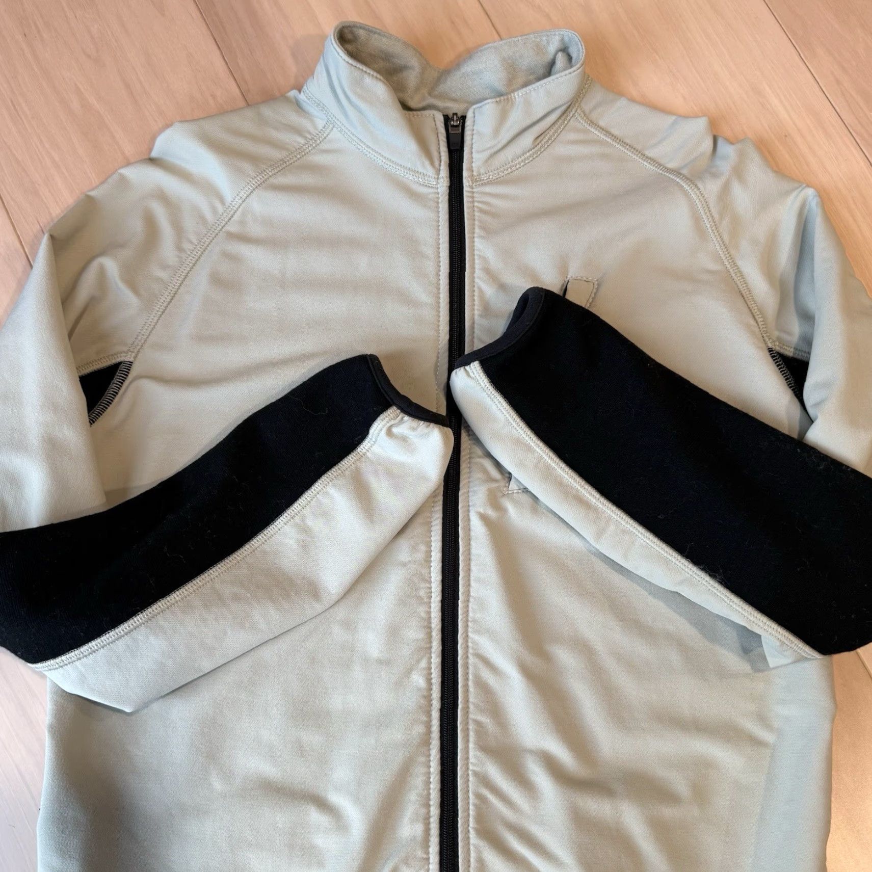 Vintage Ibex Sweater Jacket Women's Large Cream Black Full Zip Utility Wool Outerwear Shirt (Jacket) Size L / US 10 / IT 46 - 5 Thumbnail