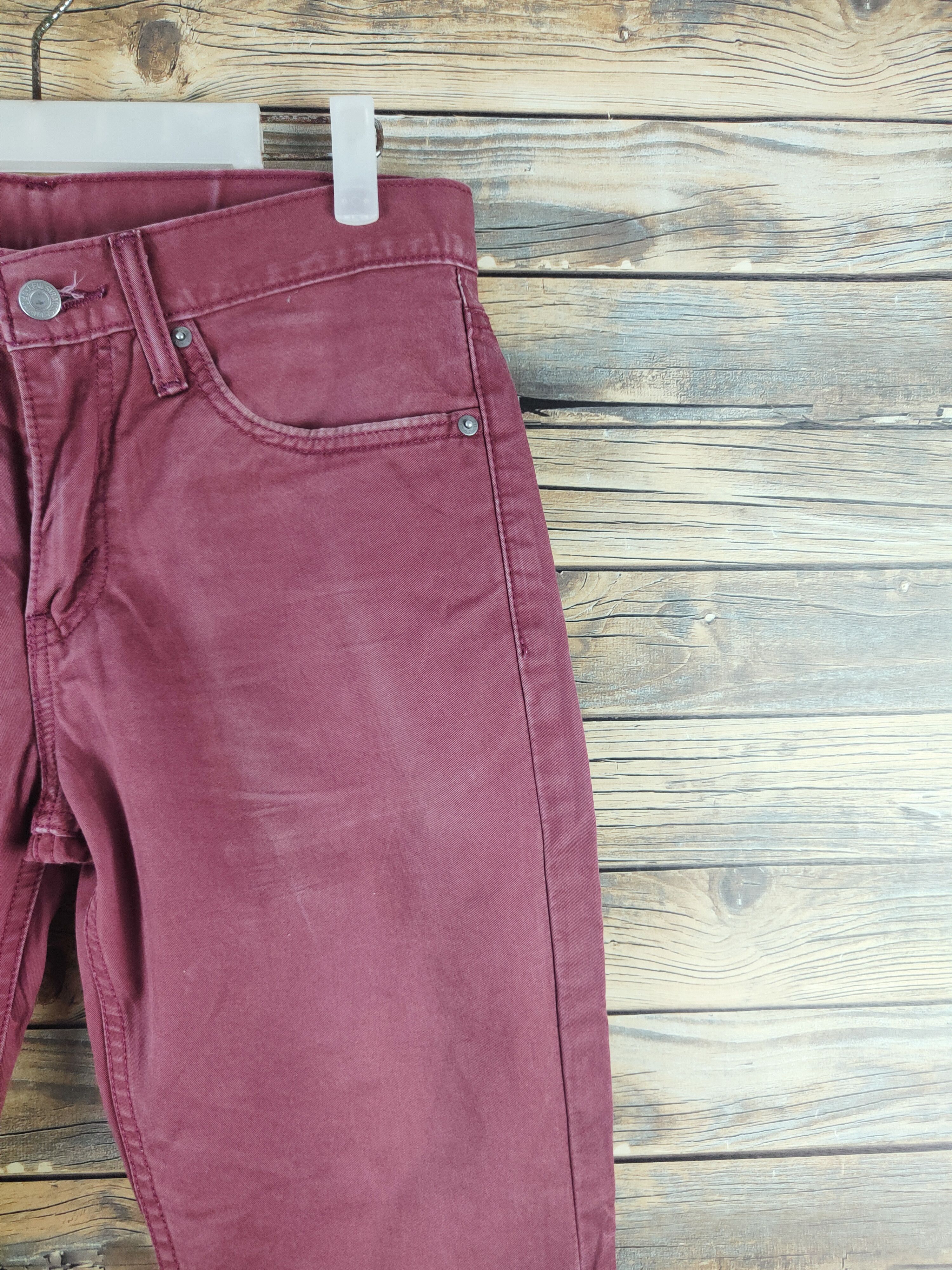 Levi's 511 Levi's Maroon Multipocket Casual Pants #S2807 Size US 31 - 5 Thumbnail