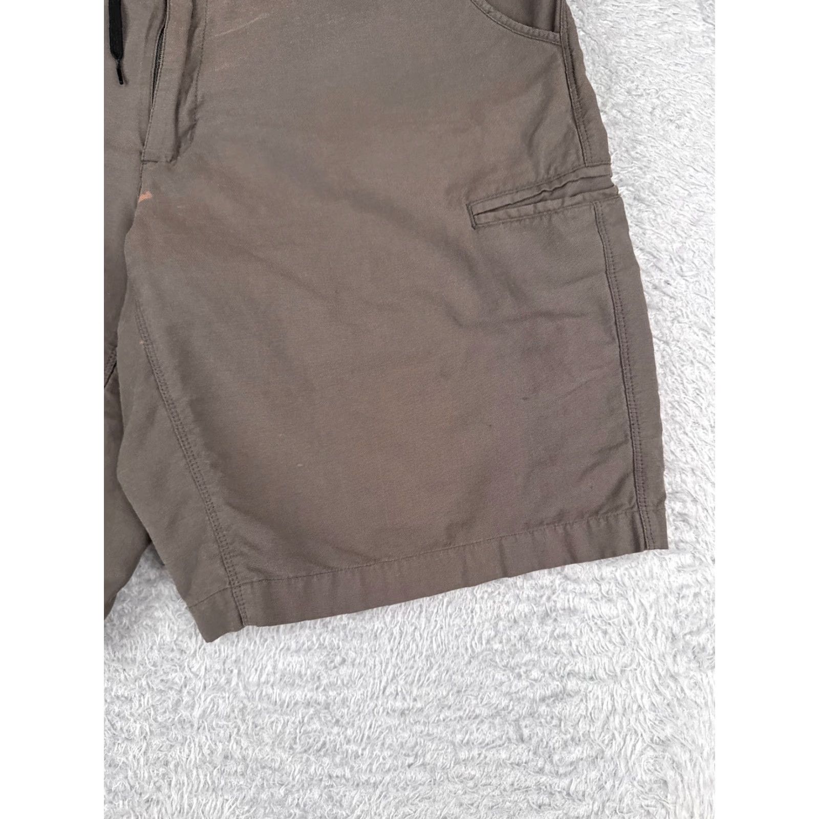 Patagonia Patagonia Shorts Men Cargo Short Gray 33x11 Nylon Cotton Blend Cargo Pockets Zipper Read Me Size US 33 - 2 Thumbnail