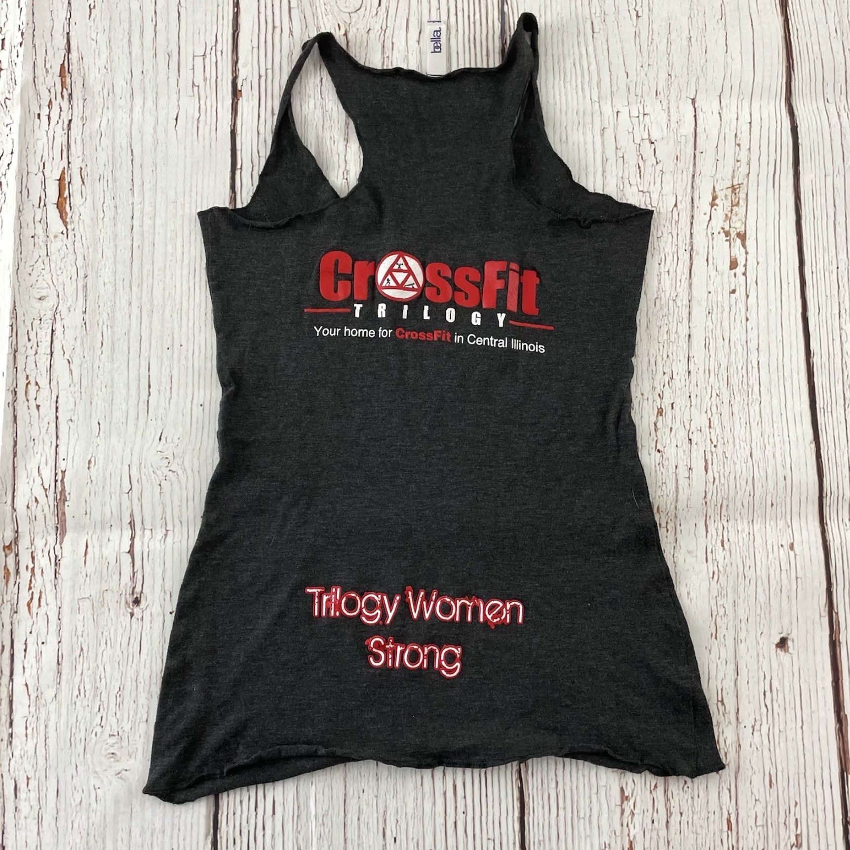 Bell Crossfit Trilogy Central Illinois Racer Back Tank Top Women's Medium Dark Gray Size M / US 6-8 / IT 42-44 - 5 Thumbnail