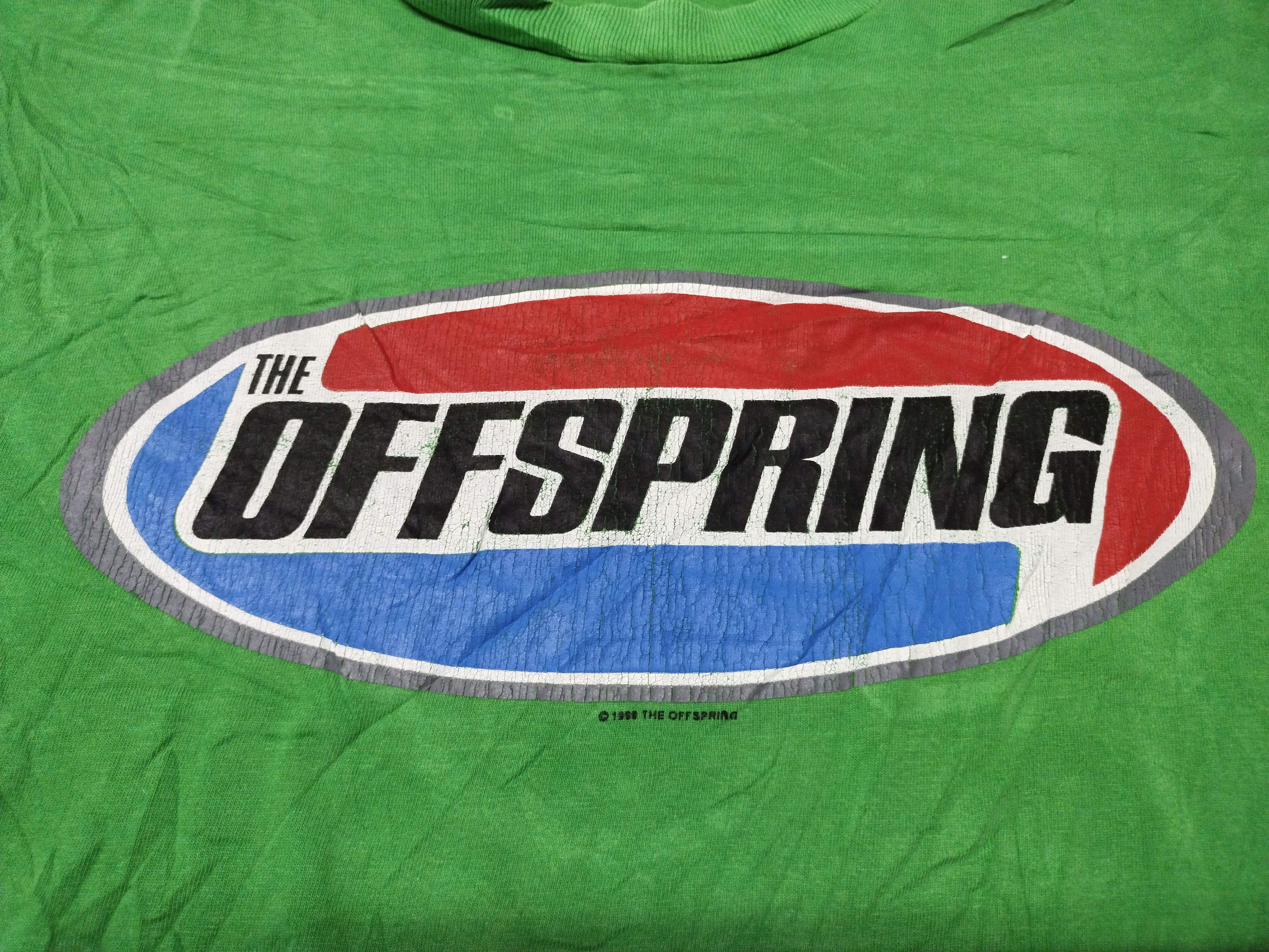 Band Tees Vtg 90's The Offspring Punk Rock Green Bootleg Shirt Tee Size US M / EU 48-50 / 2 - 2 Thumbnail