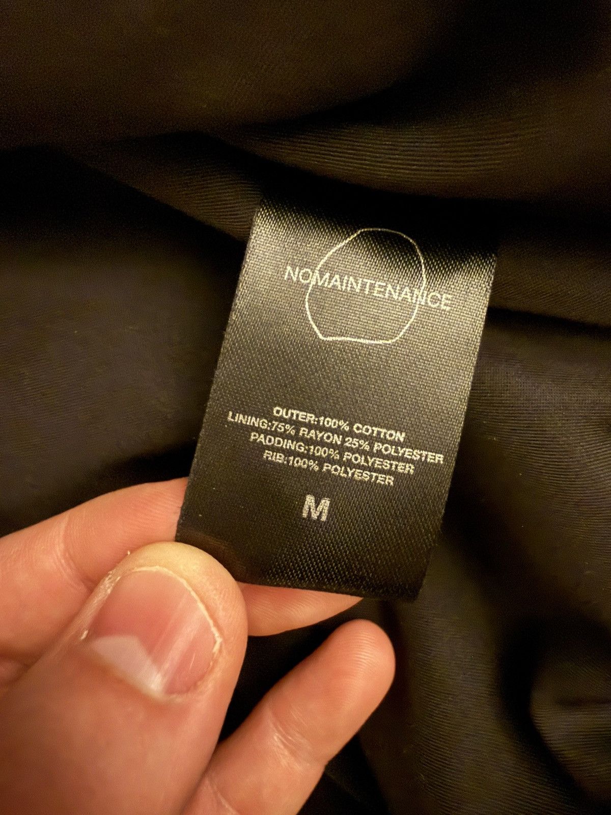 No Maintenance No Maintenance High Collar Military Bomber in Olive - Sz M Size US M / EU 48-50 / 2 - 6 Thumbnail