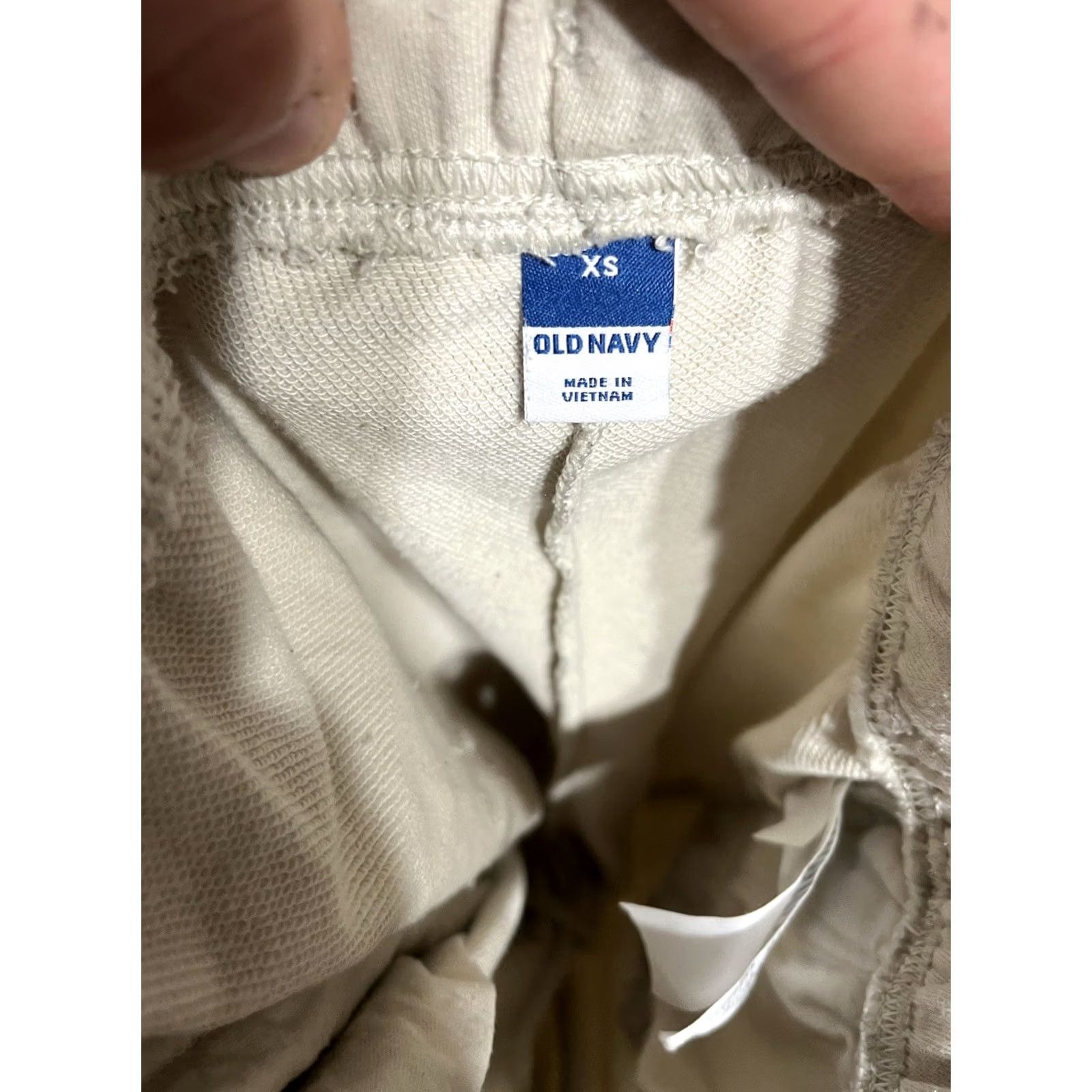 Old Navy Old Navy Cream Drawstring Pull-On Casual Athletic Women XS Jogger Pants Size 26" / US 2 / IT 38 - 5 Thumbnail