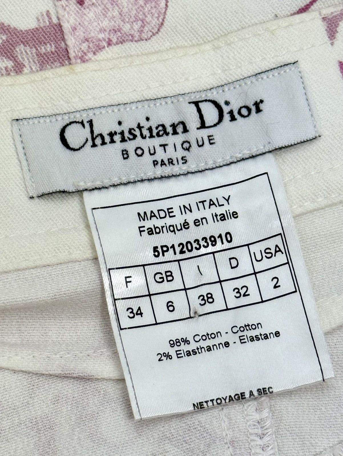 Dior Dior - John Galliano - Ad Campaign - Cherry Blossom - Skirt Size 26" / US 2 / IT 38 - 14 Thumbnail