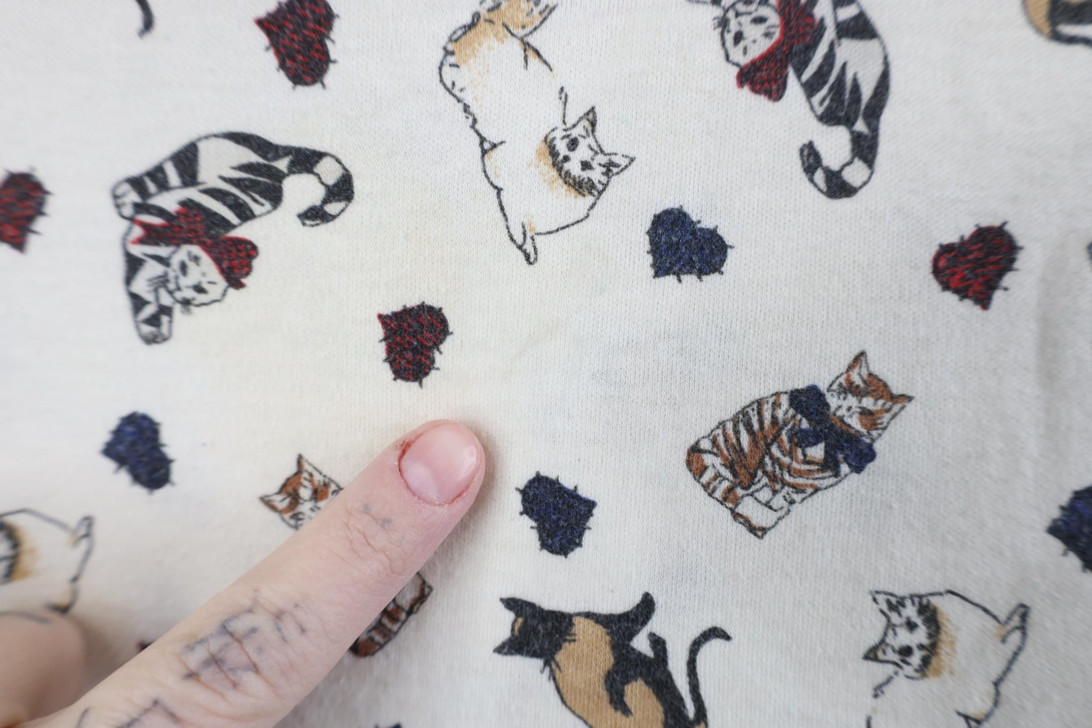 Vintage Vintage 90s Streetwear Cat Kitten All Over Print T-Shirt Size M / US 6-8 / IT 42-44 - 4 Thumbnail