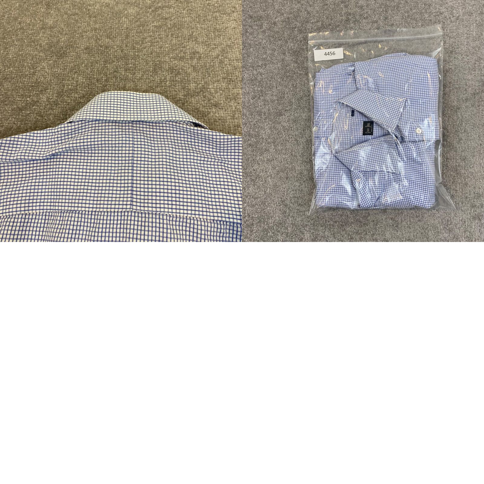 Vintage Gitman Bros Shirt Mens 16.5 / 33 Button Up Blue White Micro Plaid Casual Dress Top USA Size US XL / EU 56 / 4 - 9 Thumbnail