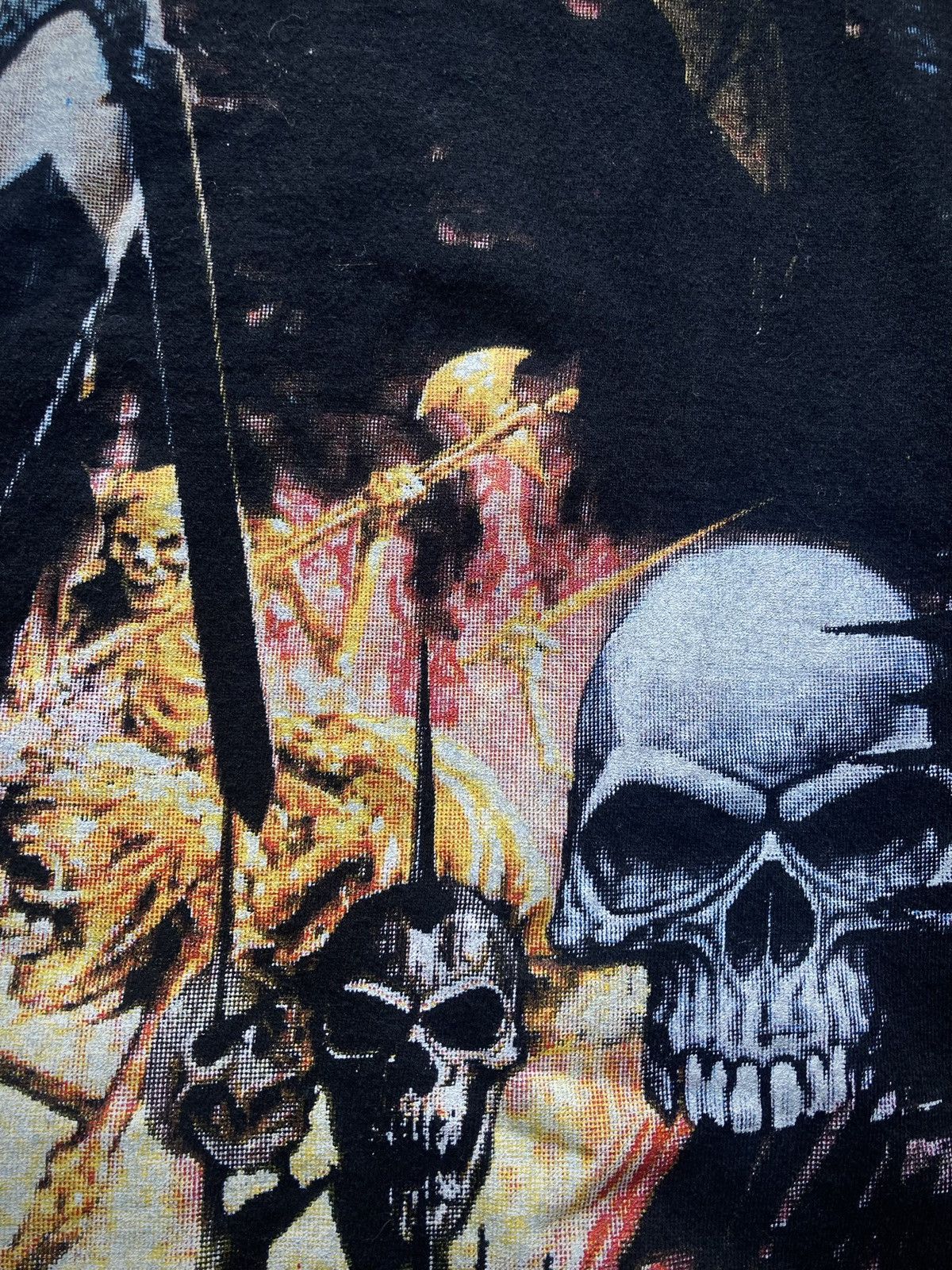 Band Tees × Vintage Vintage 90s Ángeles Del Infierno Mexican Bootleg Band Tee Size US XL / EU 56 / 4 - 5 Thumbnail