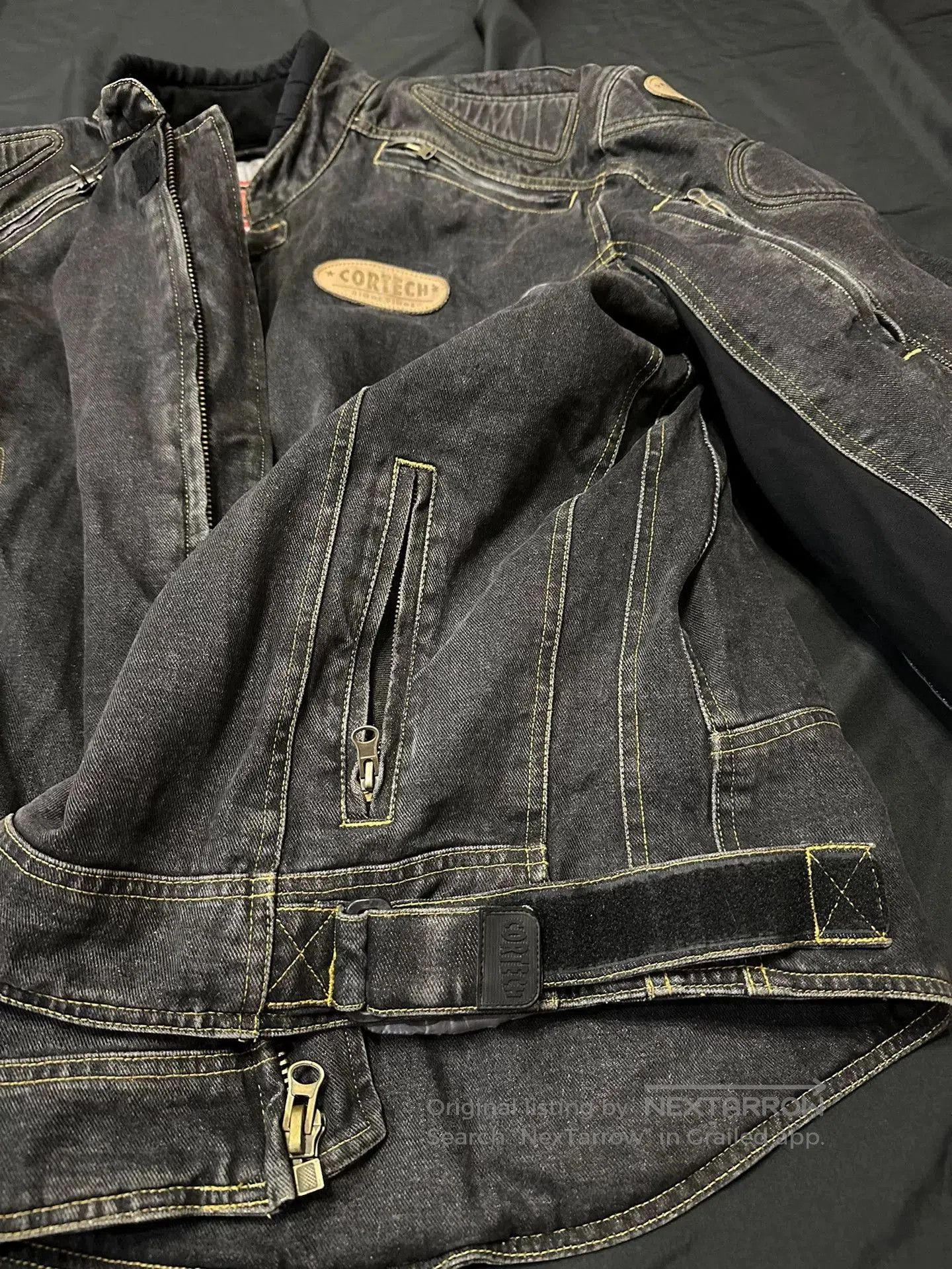 Vintage vintage cortech motorcycle denim jacket. Size US L / EU 52-54 / 3 - 6 Thumbnail