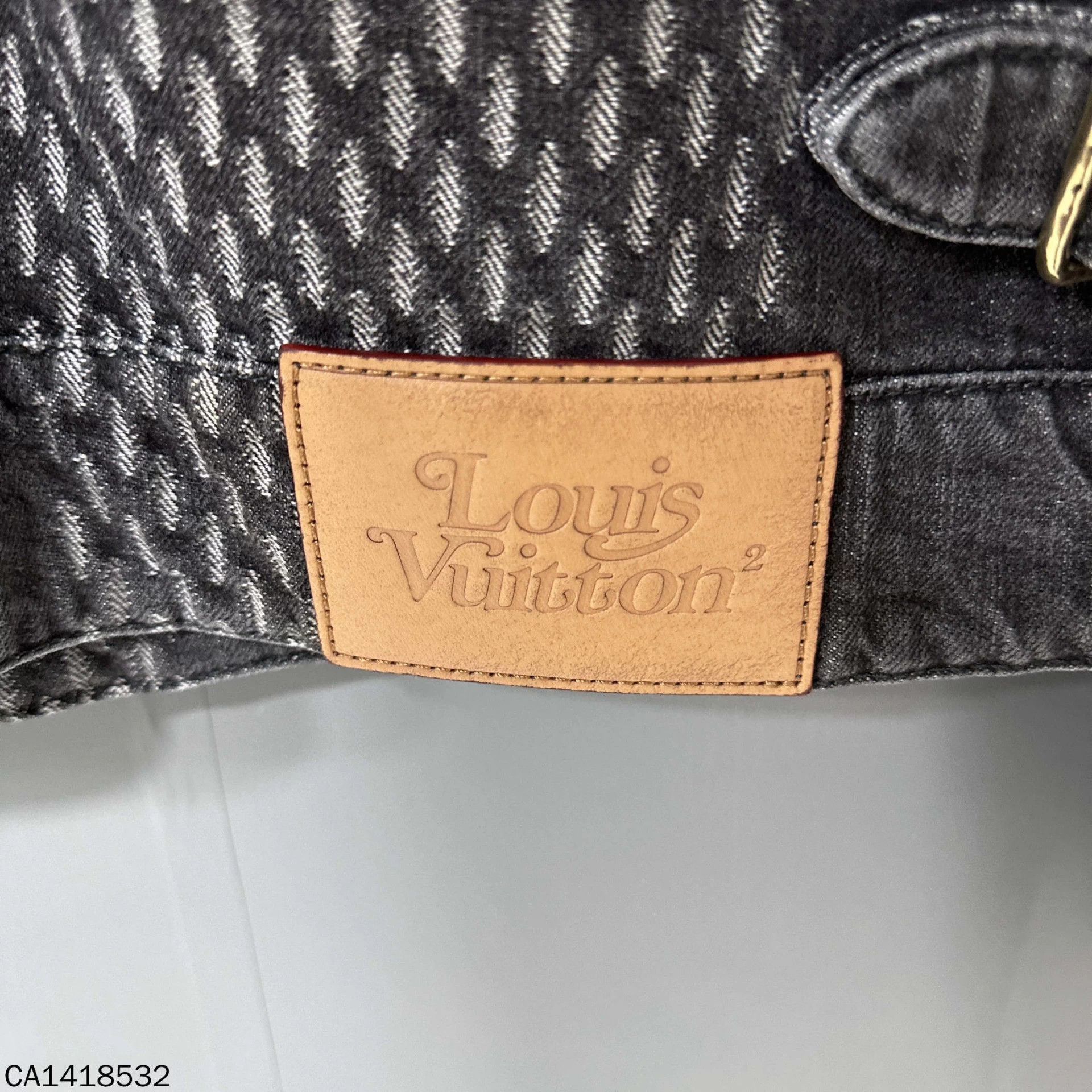 nigo LV Gray Denim Jacket Men's 46