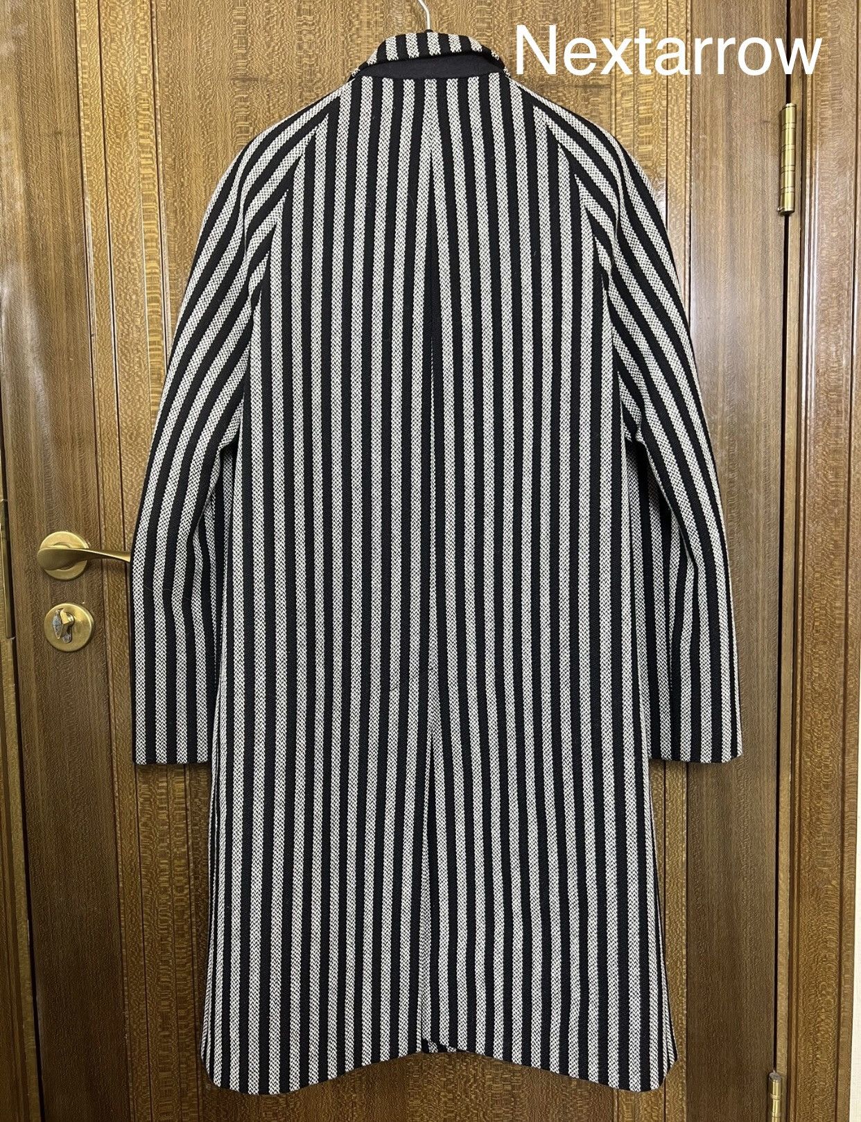 Saint Laurent Paris × Yves Saint Laurent Saint Laurent slp 14fw Chester striped coat 2409-Nextarrow Size US XS / EU 42 / 0 - 2 Thumbnail