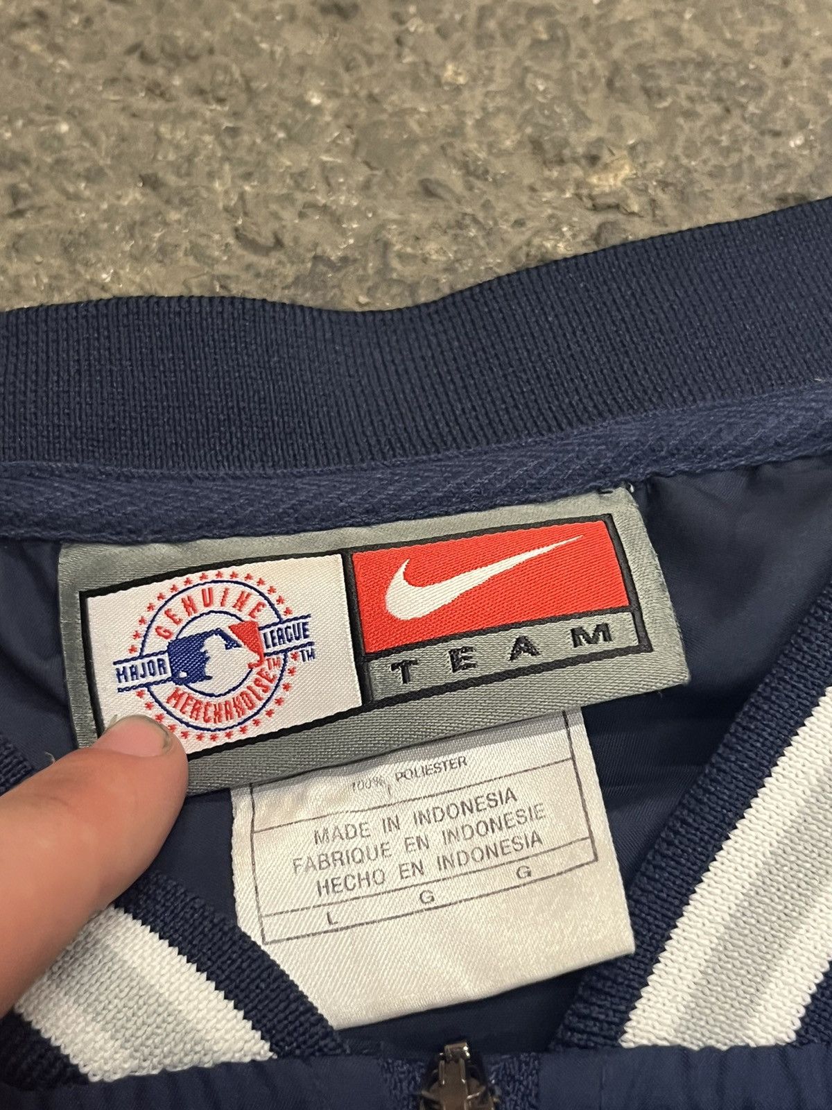Nike × Vintage Nike center swoosh NY Yankees pull over jacket hype rare y2k Size US XL / EU 56 / 4 - 6 Thumbnail
