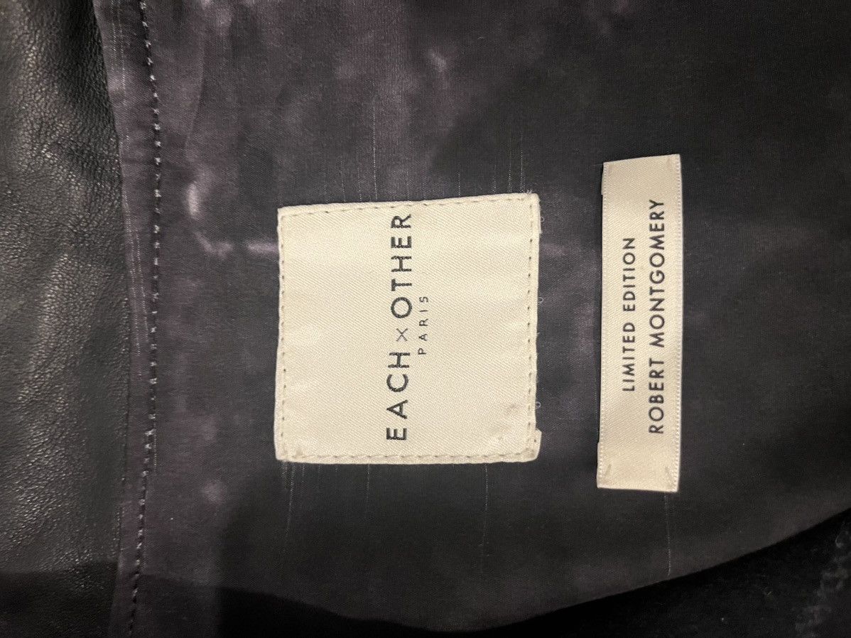 EACH x OTHER Each x other Robert Montgomery Limited edition Leather jacke Size US M / EU 48-50 / 2 - 2 Thumbnail