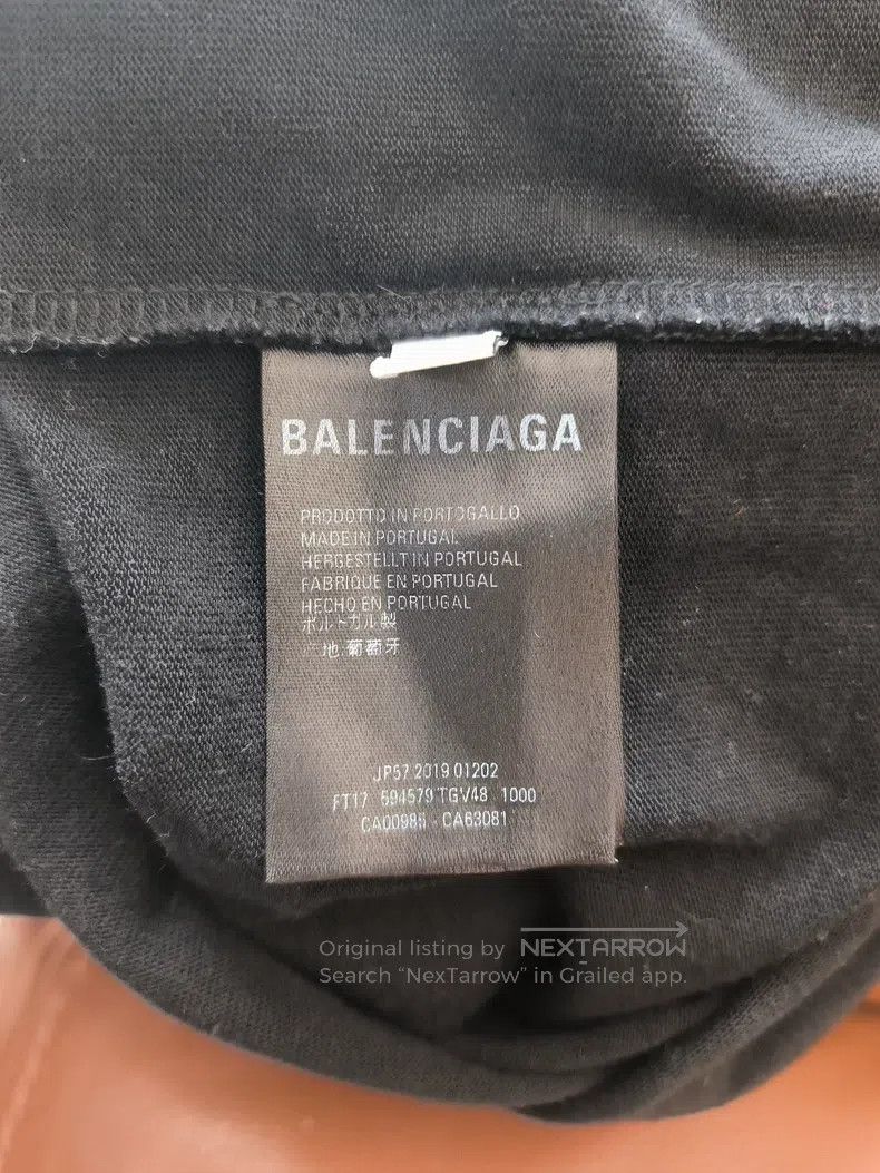 Balenciaga Balenciaga Crown wheat ear embroidery logo T-shirt Size US S / EU 44-46 / 1 - 6 Thumbnail