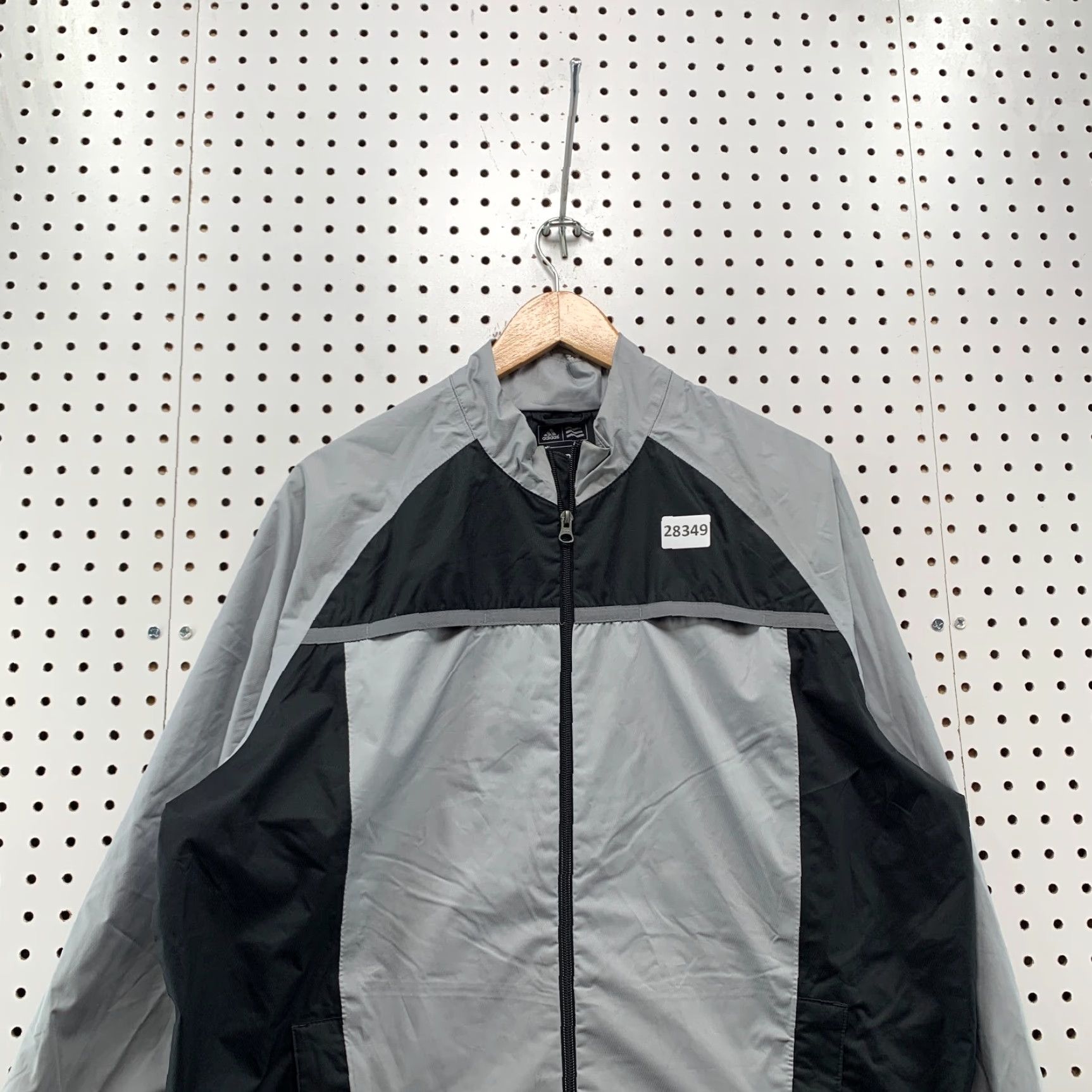 Adidas Adidas Golf Windbreaker Jacket Gray Black Clima Proof Mens L Vented 25x29 Jacket Size US L / EU 52-54 / 3 - 2 Thumbnail