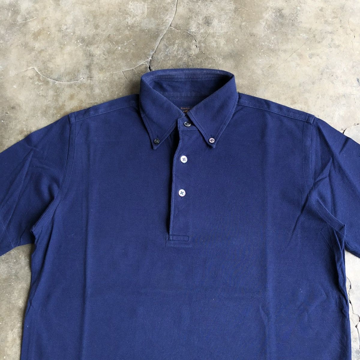 Vintage Kamakura Shirt Japan Polo Tshirt Navy Desinger in Blue, Men's — image 3 of 6