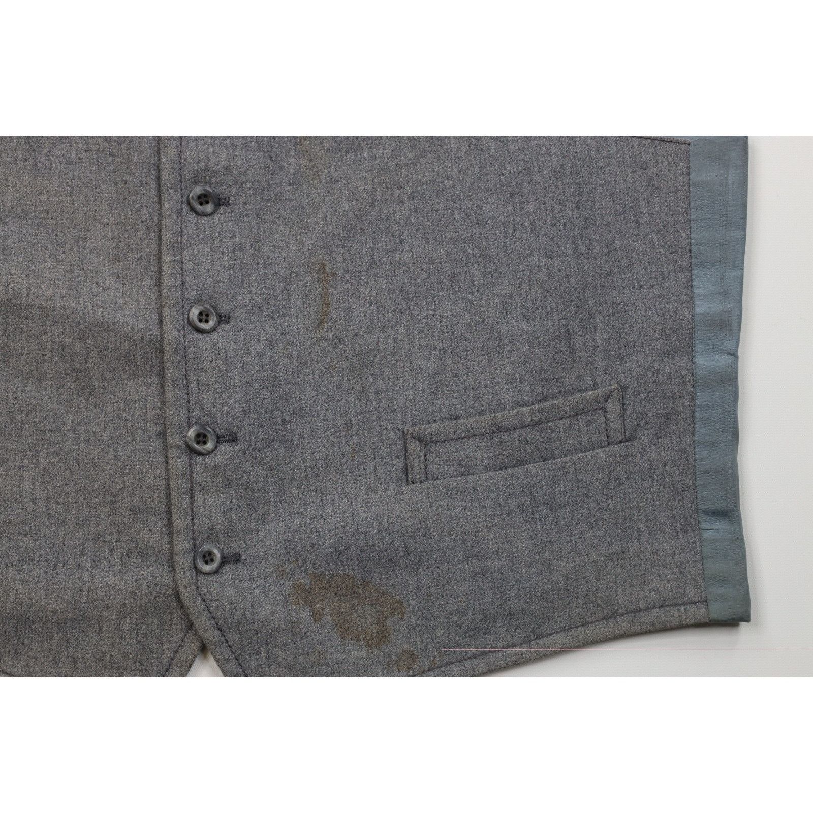 Vintage Vintage 60s Rockabilly Distressed Wool 3 Piece Suit Wedding Size 44R - 15 Thumbnail
