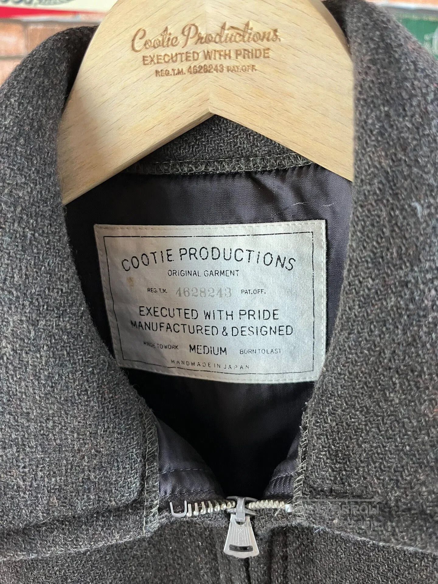 Japanese Brand Cootie Wool Coat with Leather Details. Size US M / EU 48-50 / 2 - 3 Thumbnail