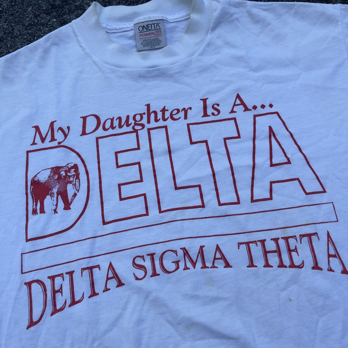 Japanese Brand × Vintage Vintage 90s MY DAUGHTER IS A DELTA Single Stitch Shirt Size US XXL / EU 58 / 5 - 3 Thumbnail