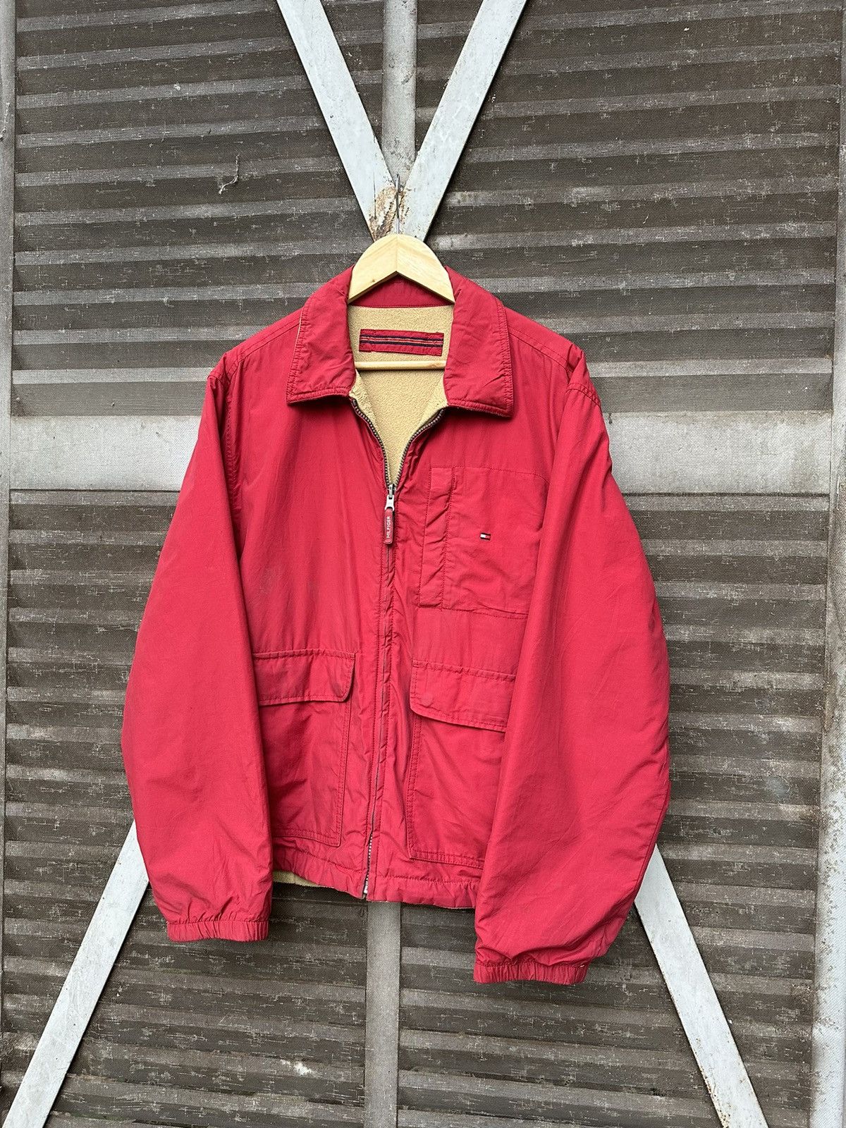 👹Tommy Hilfiger Fleece Lined Reversible Jacket