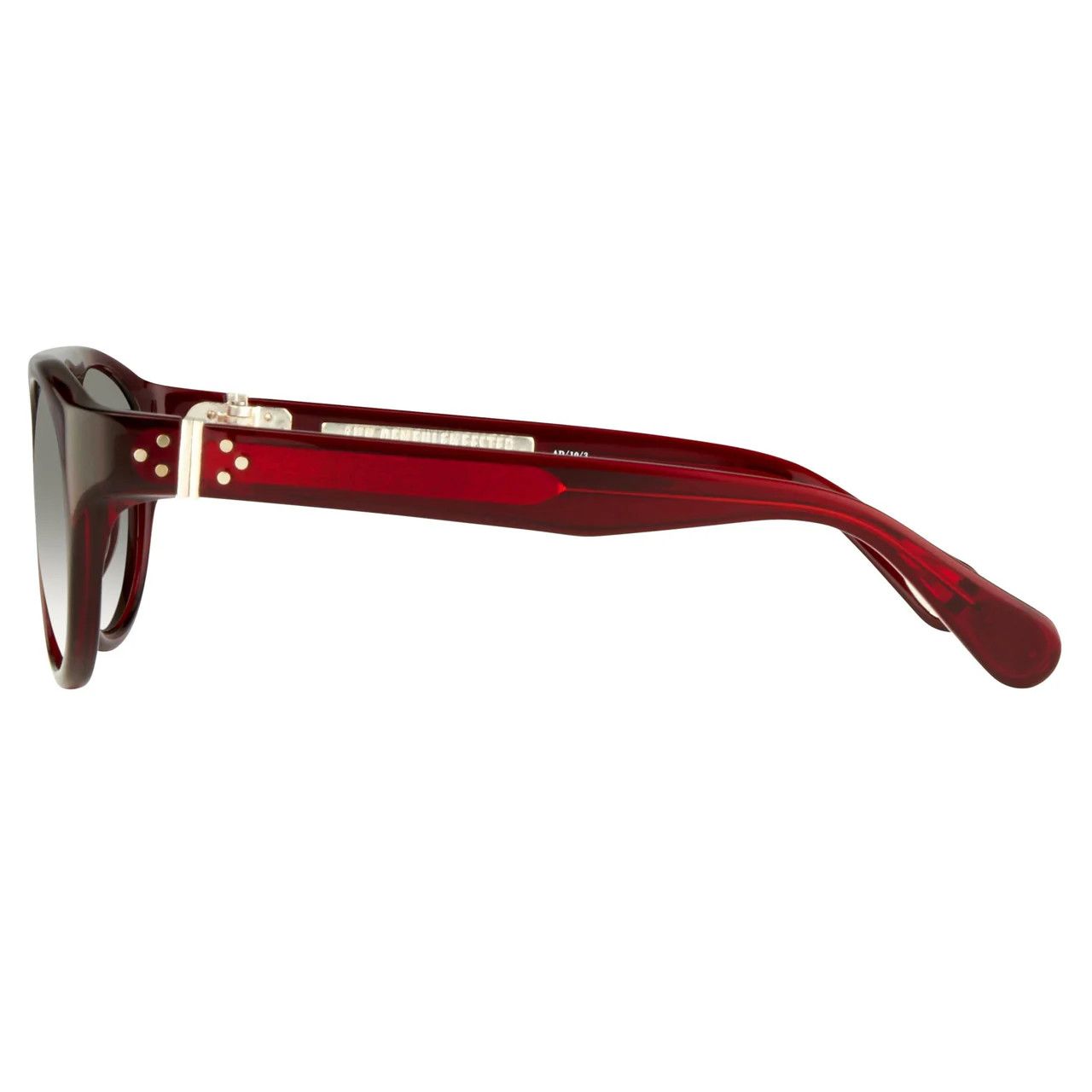 Ann Demeulemeester Ann Demeulemeester Sunglasses Round Bordeaux Red and Blue Size ONE SIZE - 14 Thumbnail