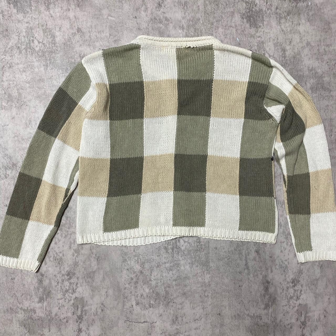 Other Green and white plaid cardigan #cottagecore Size US L / EU 52-54 / 3 - 3 Thumbnail