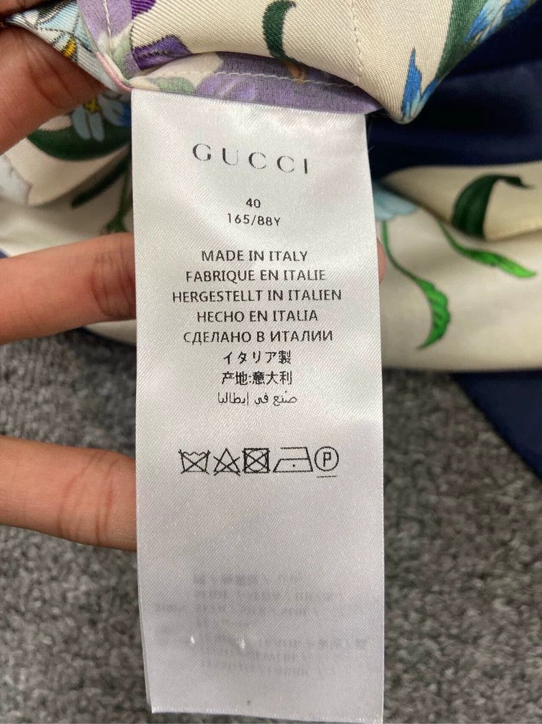 Gucci GucciFloral full-print silk casual Cuban collar jacket 2503 Size US XXS / EU 40 - 4 Thumbnail