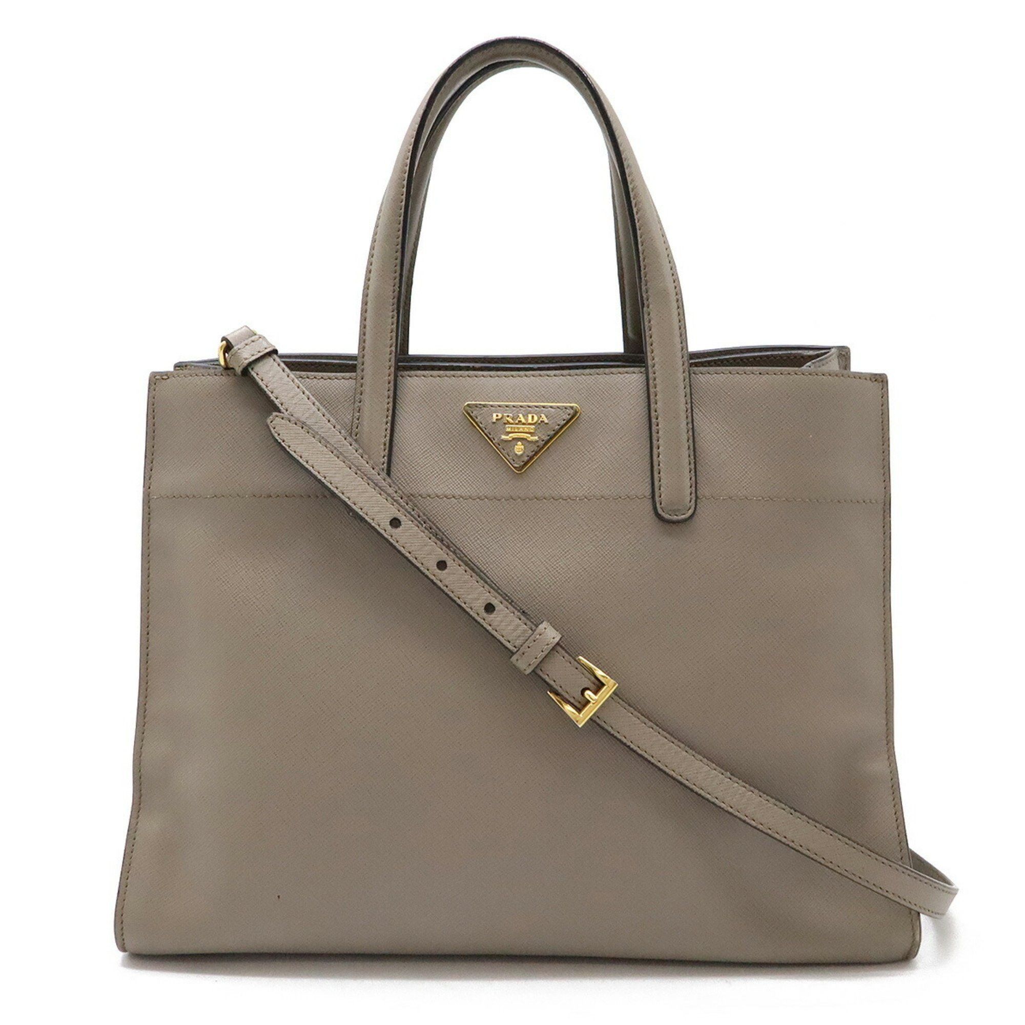 Prada Tote Bag Handbag Shoulder Leather Saffiano Bn2603, Women's